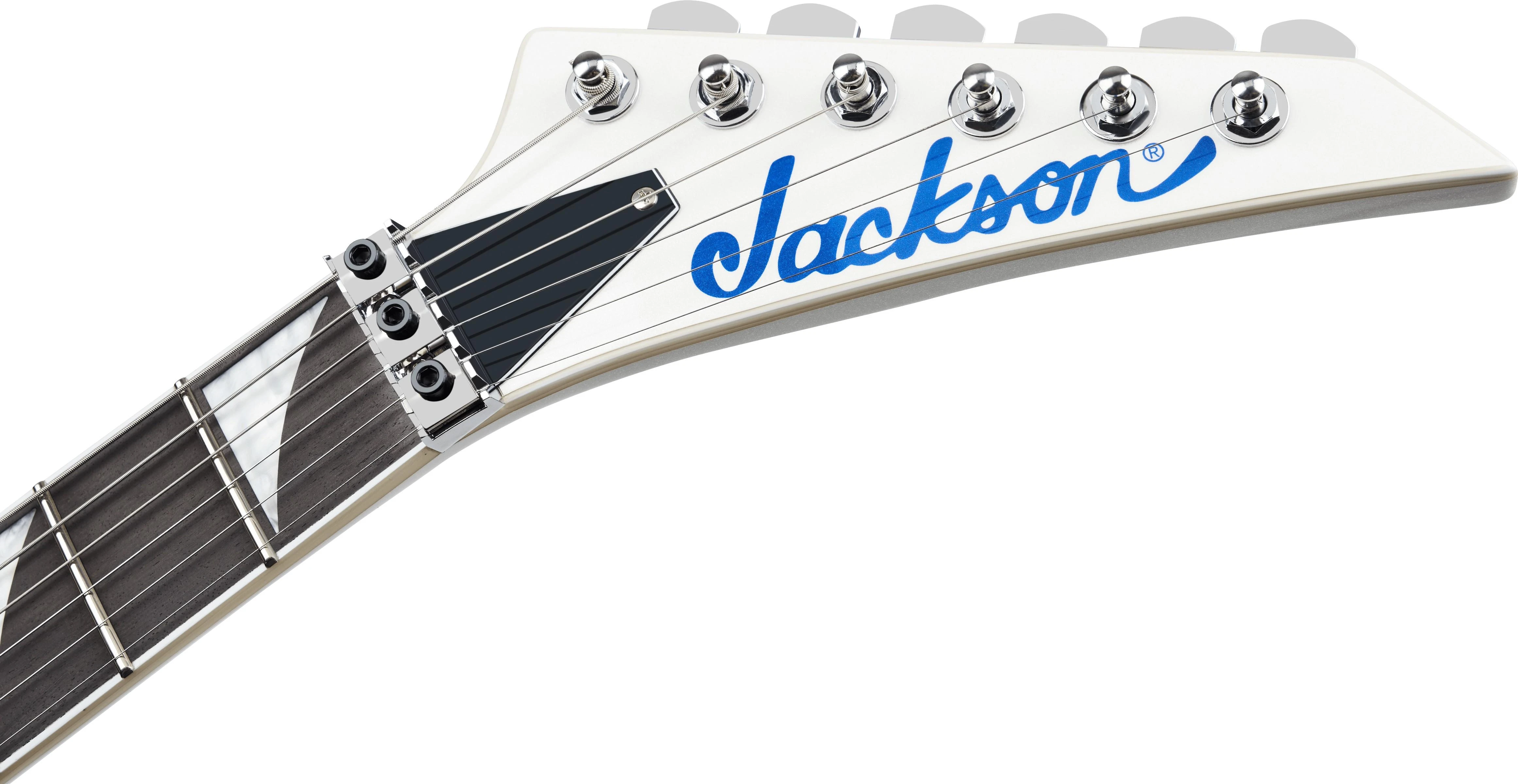 Jackson Limited Edition Legend Series Scott Ian Signature RR22 NOT Rhoads Electric Guitar in Pearl White - 2916698876-Headstock.jpg