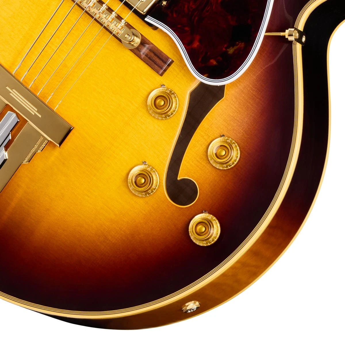 Gibson Custom 1957 L-5CES Reissue Hollow Body Electric Guitar in Vintage Sunburst - 57L5CESVOVSGH1_8_Knobs-1200x1200-28e5ebb.jpg