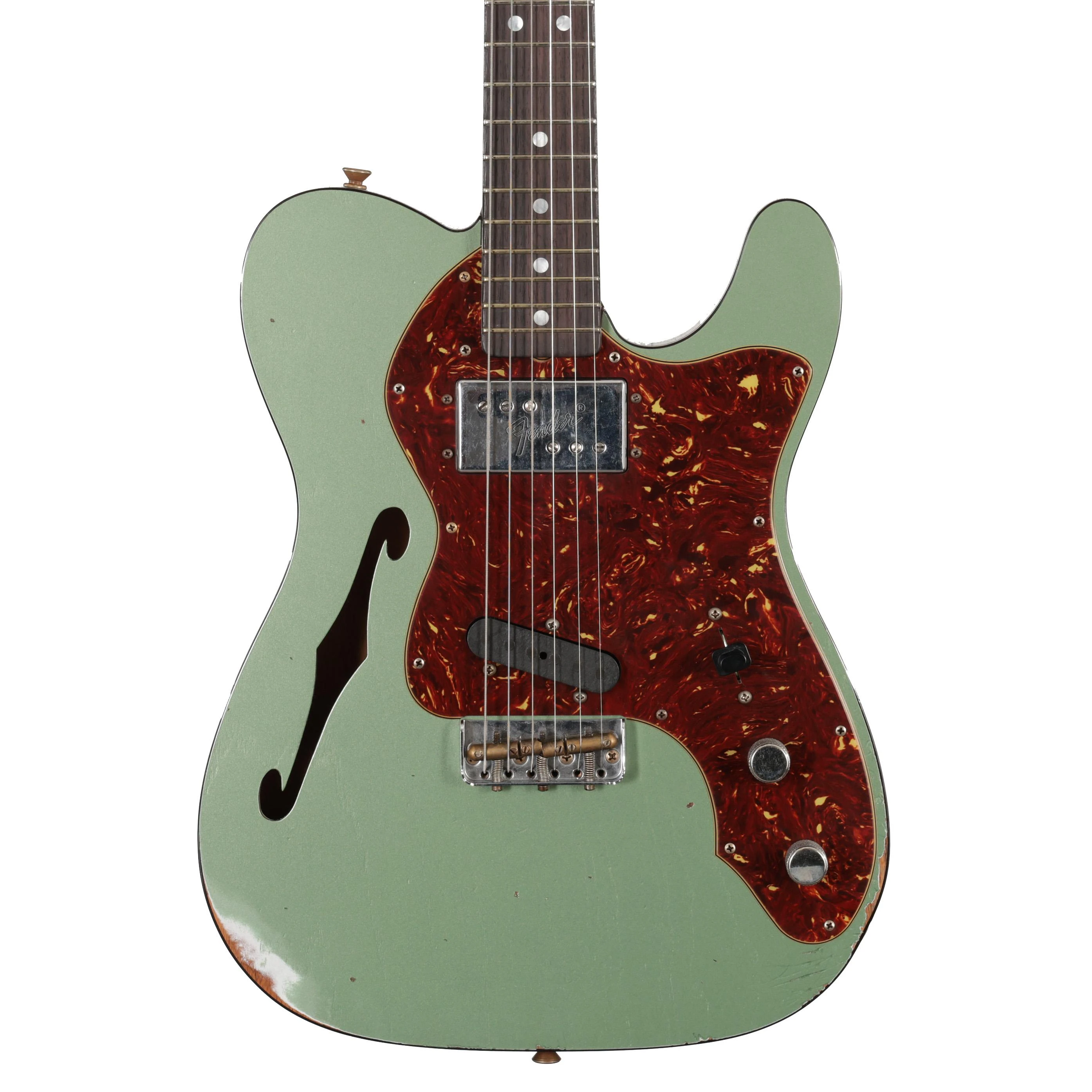 Fender Custom Shop Limited Edition '72 Telecaster Custom Thinline Relic in Sage Green Metallic - CZ592035 (2).JPG