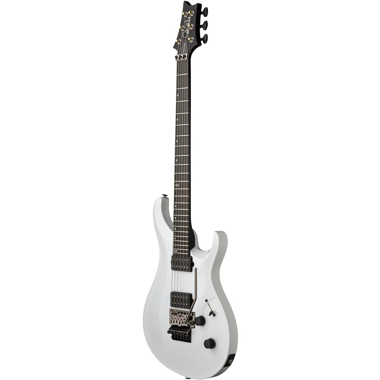 PRS Tekton “Floyd” Electric Guitar in White Holoflake - 117895WH-Angle.jpg