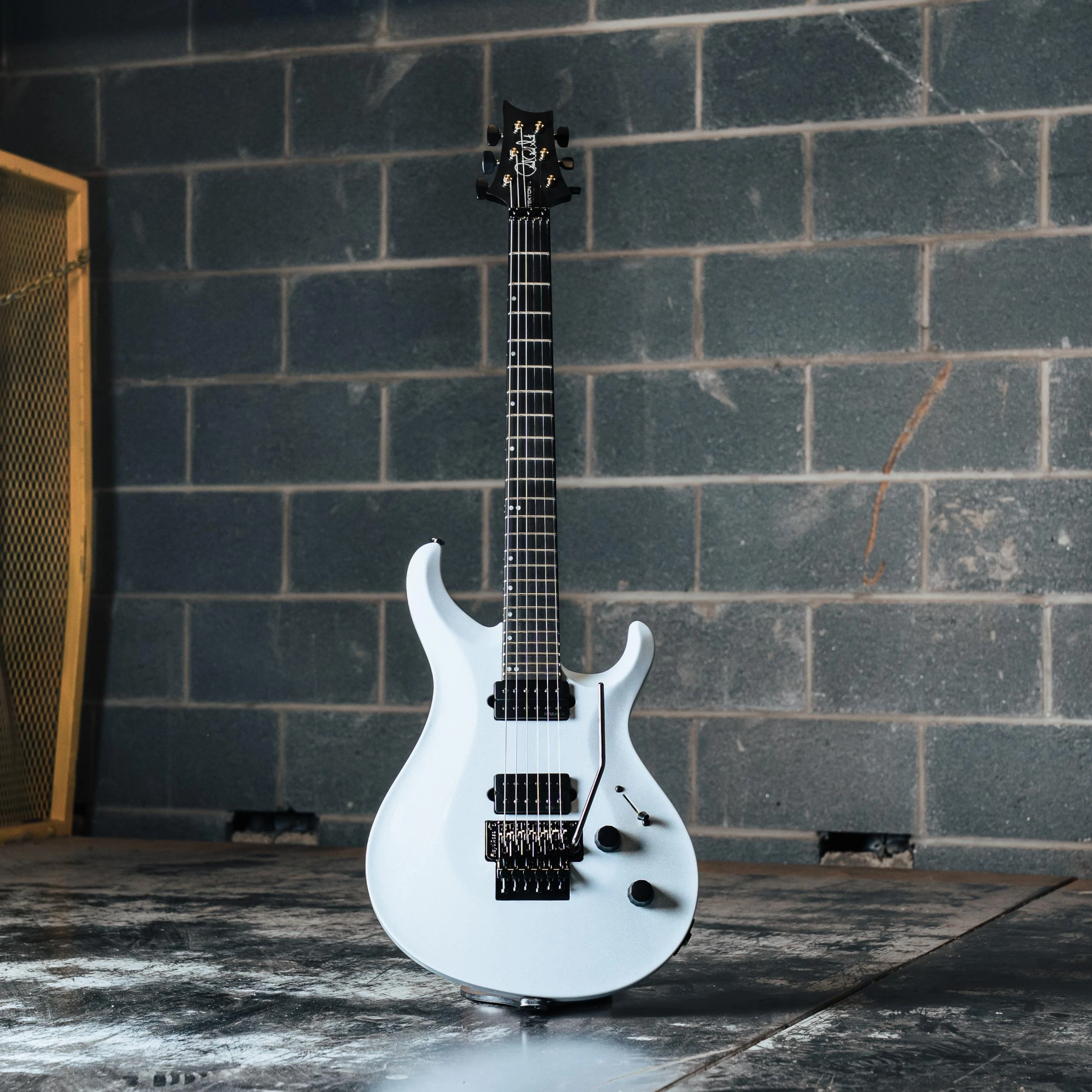 PRS Tekton “Floyd” Electric Guitar in White Holoflake - 117895WH-Lifestyle.jpg