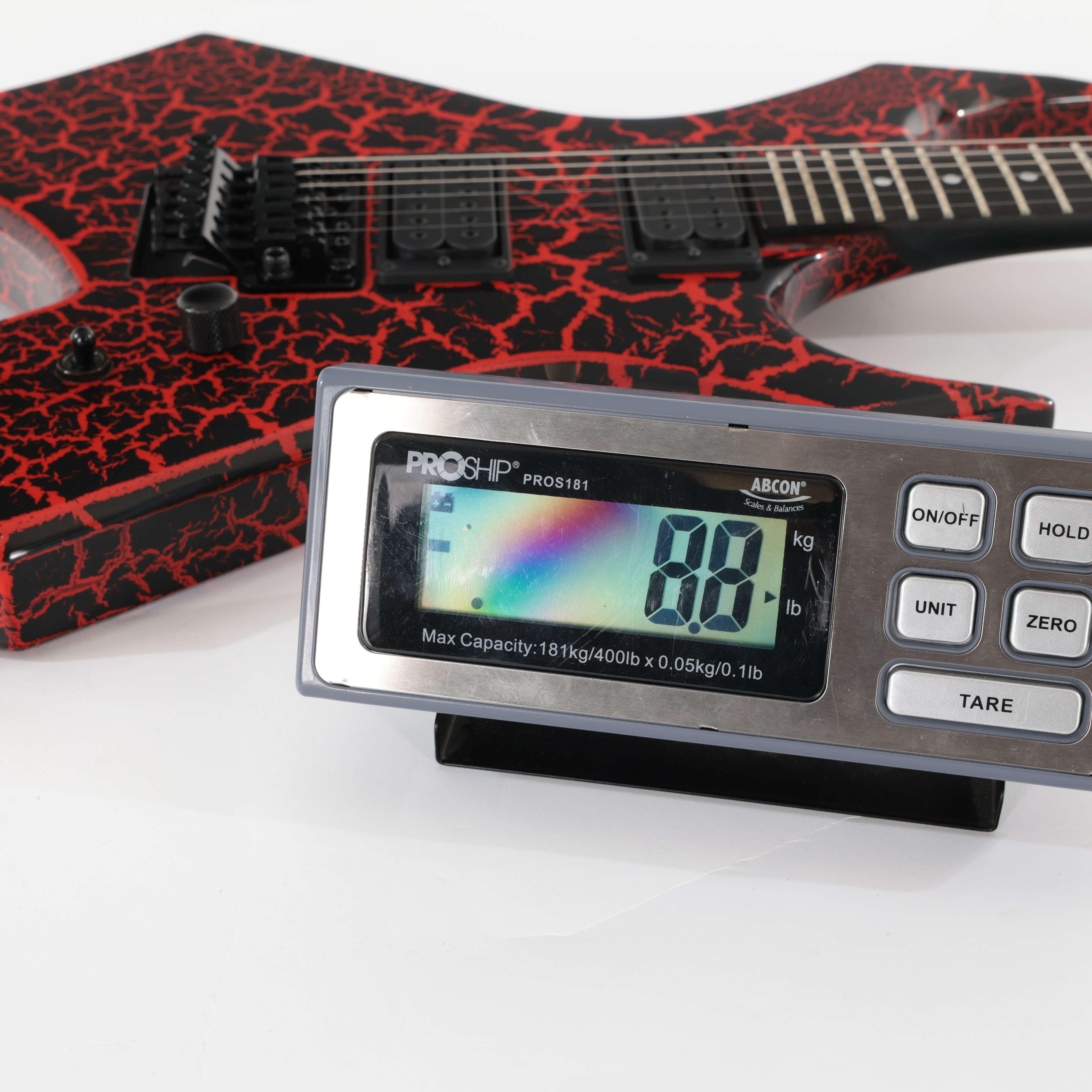 B Stock : BC Rich Warlock Legacy Floyd Rose Guitar in Red Crackle - 029 - B-WARLEGACY-0029 (7).jpg