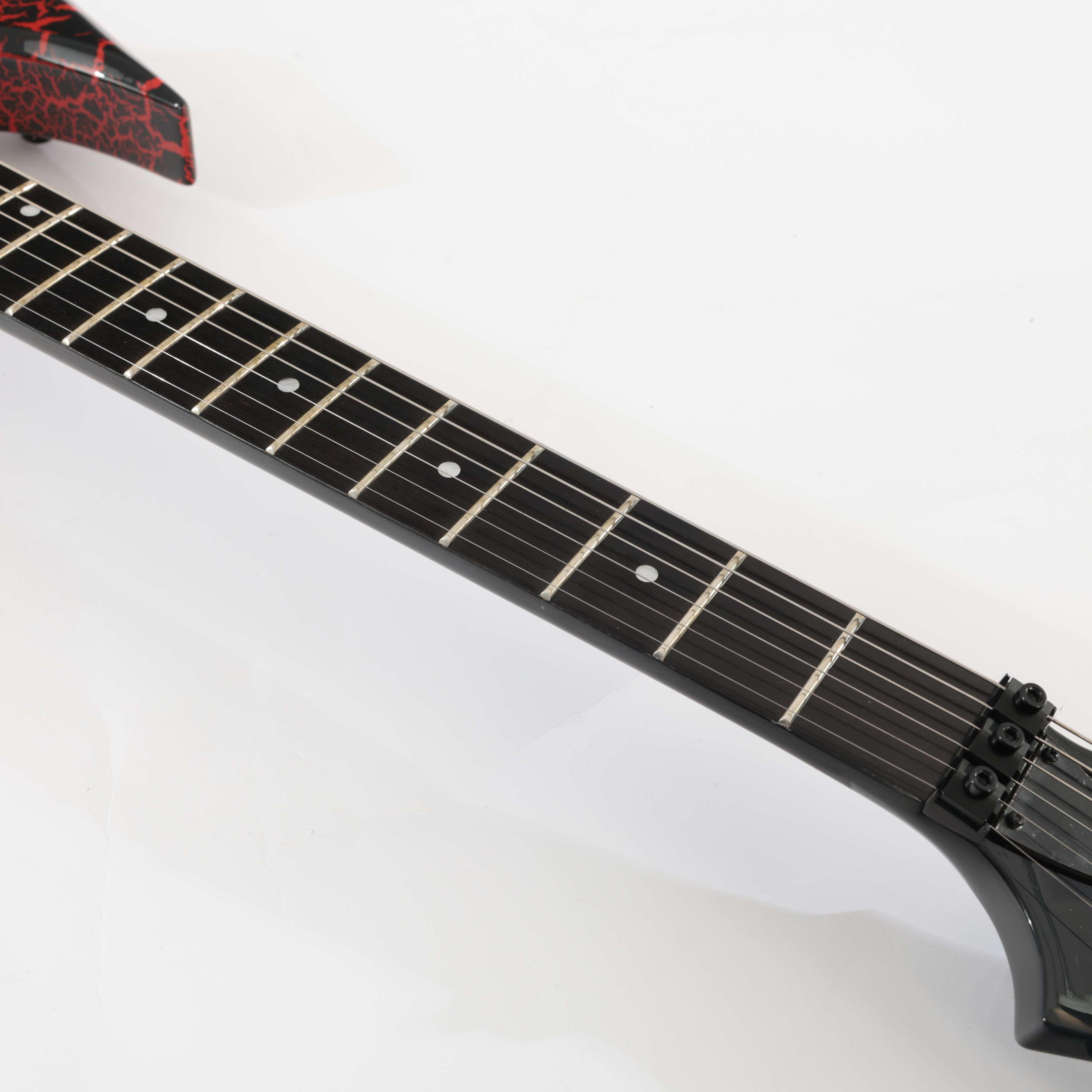 B Stock : BC Rich Warlock Legacy Floyd Rose Guitar in Red Crackle - 029 - B-WARLEGACY-0029 (13).jpg