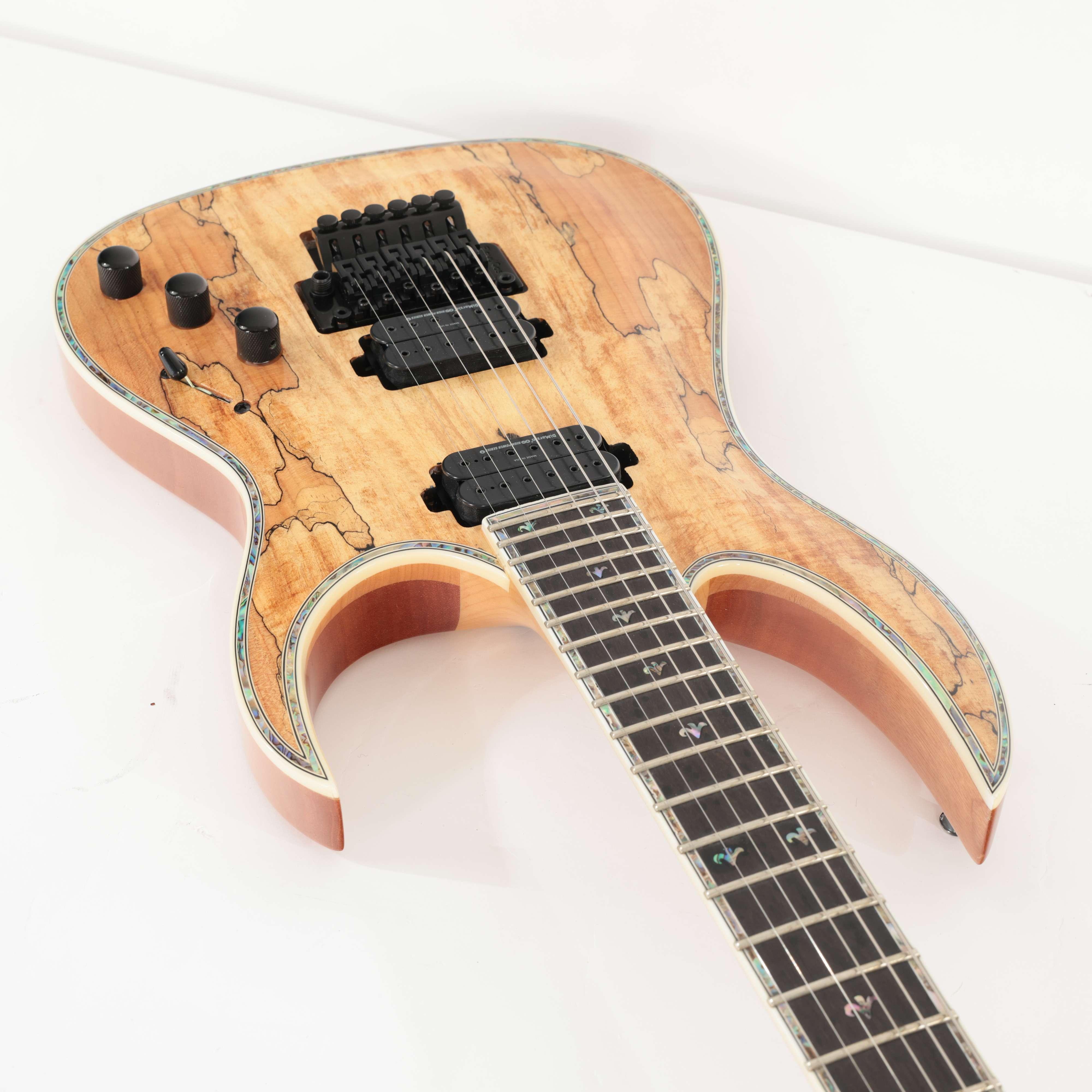 B Stock : BC Rich Prophecy Series Shredzilla Exotic Archtop Electric Guitar with Floyd Rose in Spalted Maple - 001 - B-SZA624FRS-0001 (10).jpg
