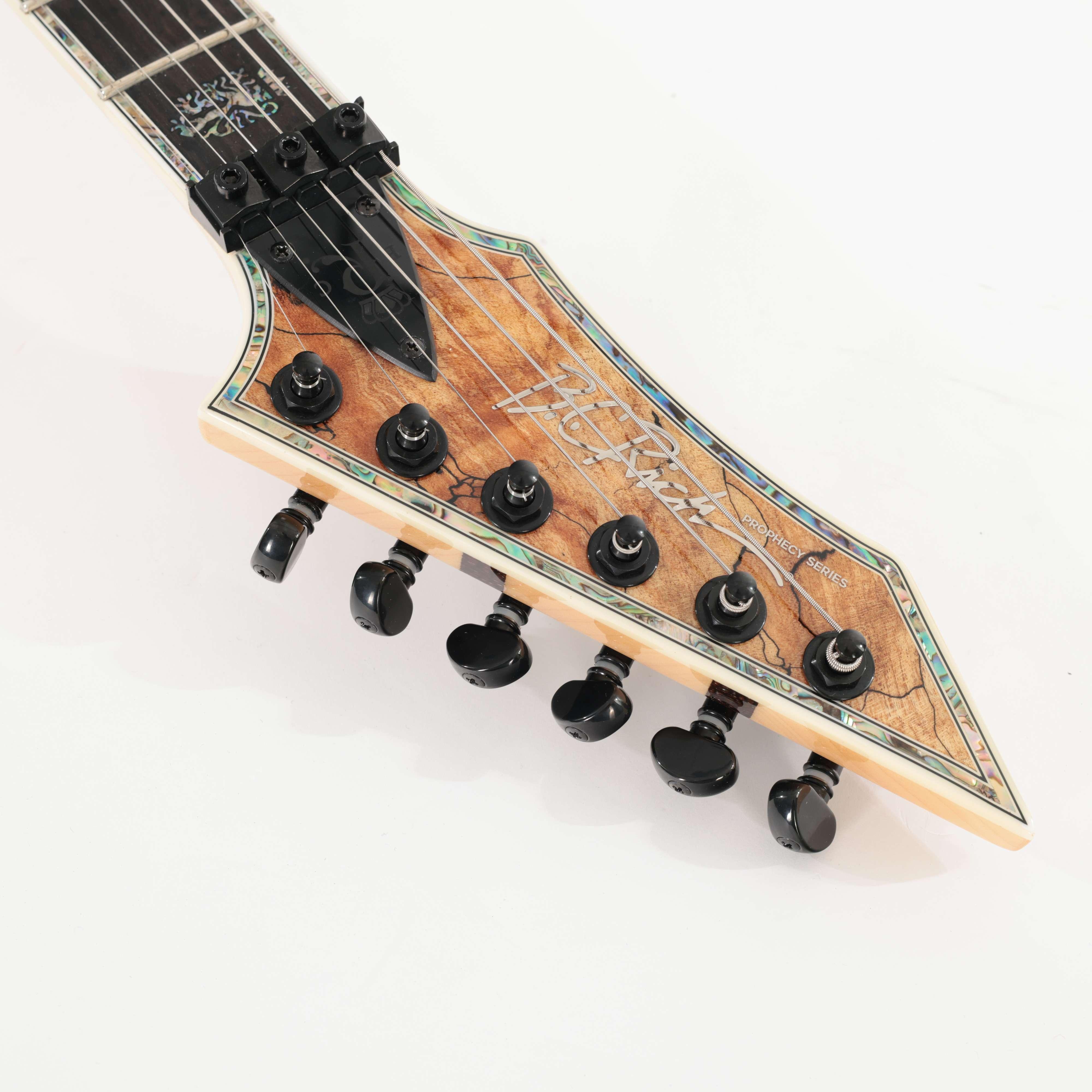 B Stock : BC Rich Prophecy Series Shredzilla Exotic Archtop Electric Guitar with Floyd Rose in Spalted Maple - 001 - B-SZA624FRS-0001 (13).jpg