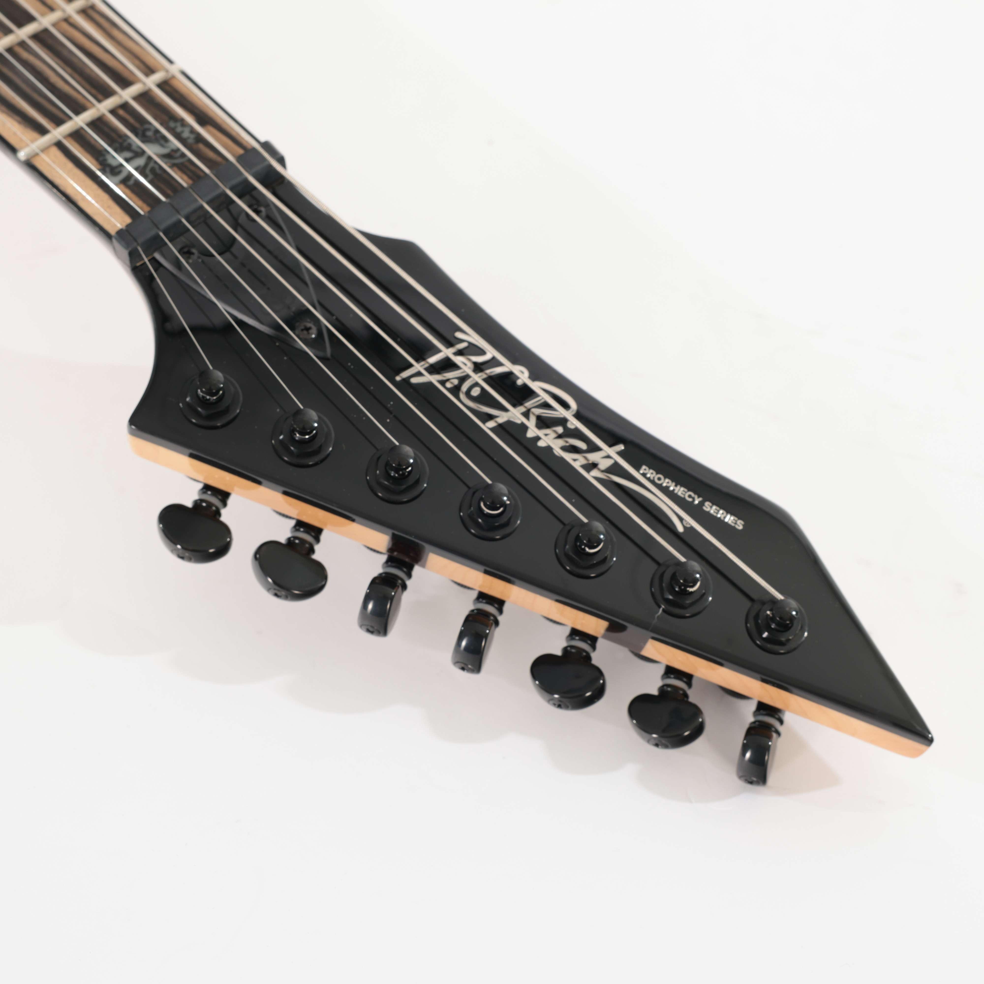 B Stock : BC Rich Prophecy Series Shredzilla 7 Archtop Electric Guitar with EverTune in Gloss Black - 001 - B-SZA724ETB-0001 (11).jpg
