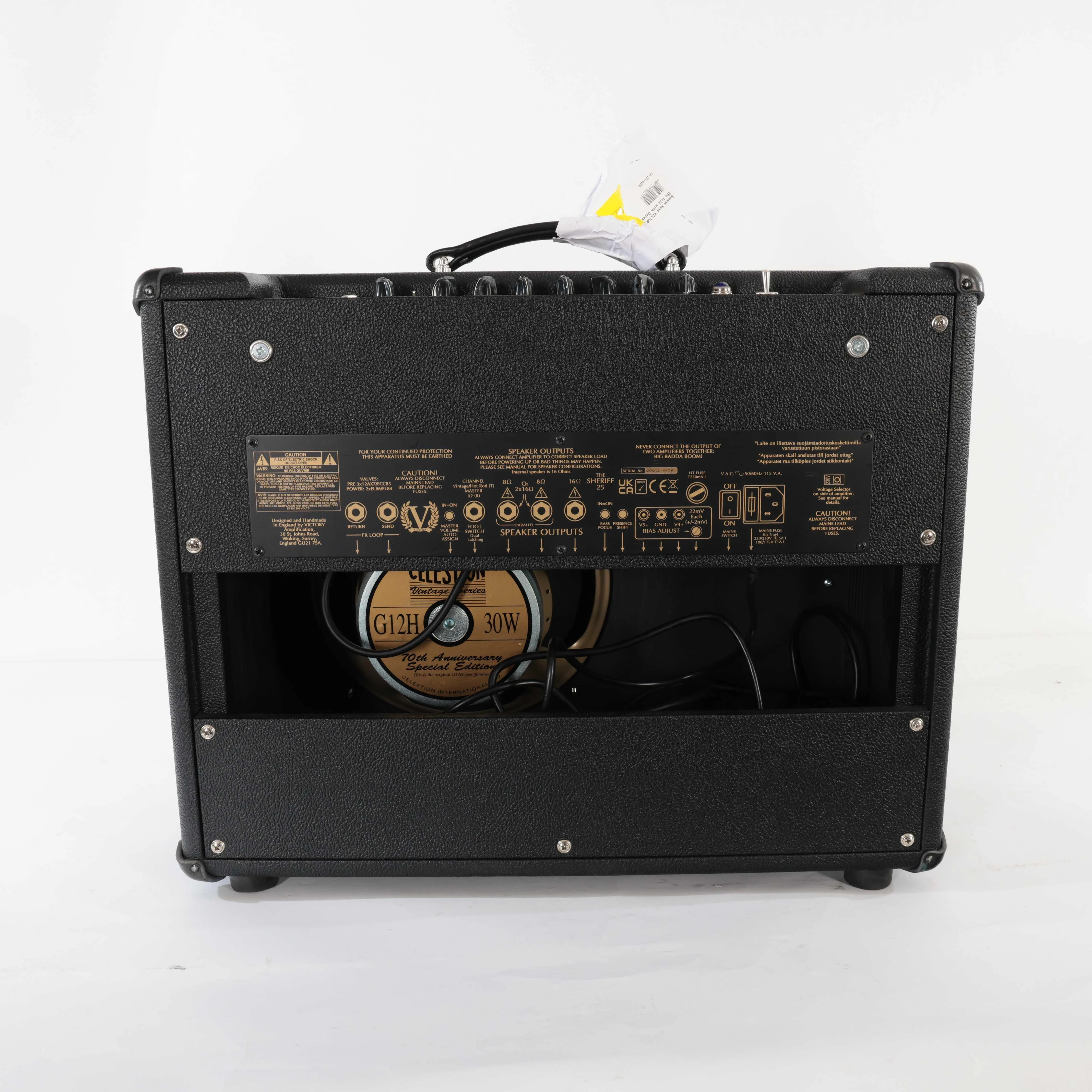 Second Hand VICTORY The Sheriff 25 Combo 25w 1x12 With Celestion G12 #222 - SH-221-0222 (5).jpg