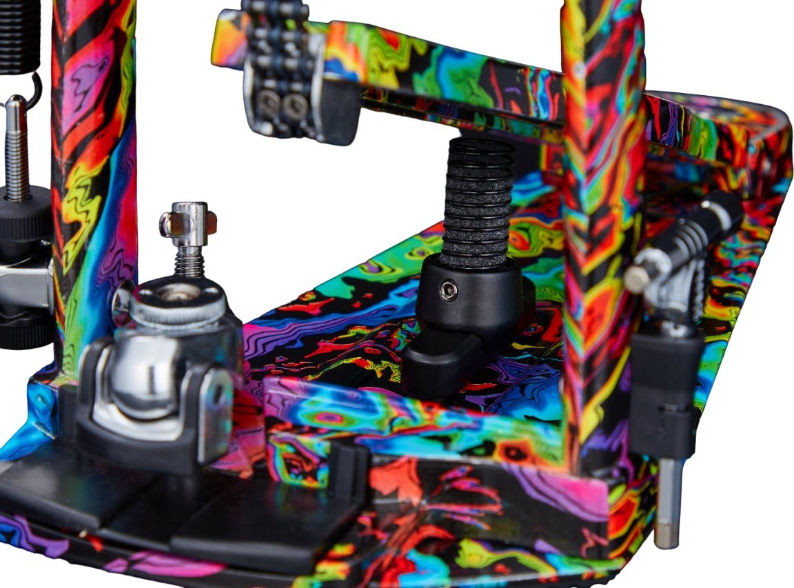 Iron Cobra 900 Marble Psychedelic  Rainbow Power Glide Single Pedal w/Carrying Case - HP900PMPR-HP900PMPR_Spring.jpg