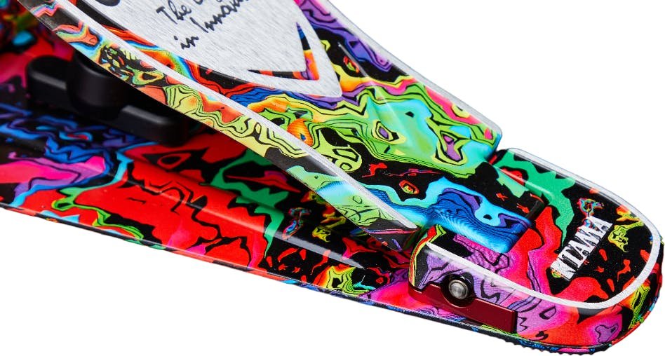 Iron Cobra 900 Marble Psychedelic  Rainbow Power Glide Single Pedal w/Carrying Case - HP900PMPR-HP900PMPR_Pedal.jpg