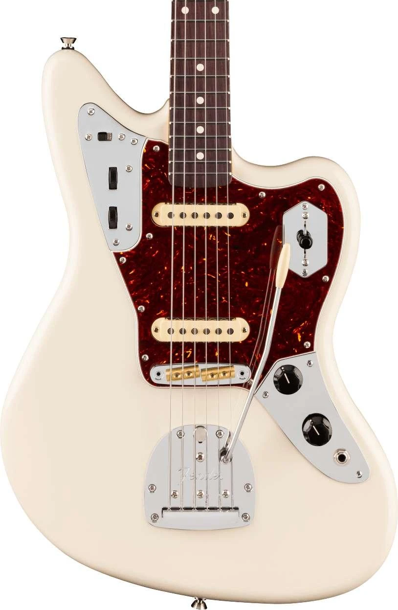 Fender American Professional Jaguar Electric Guitar in Olympic White, Rosewood Fingerboard - 0111820705 (3).jpg