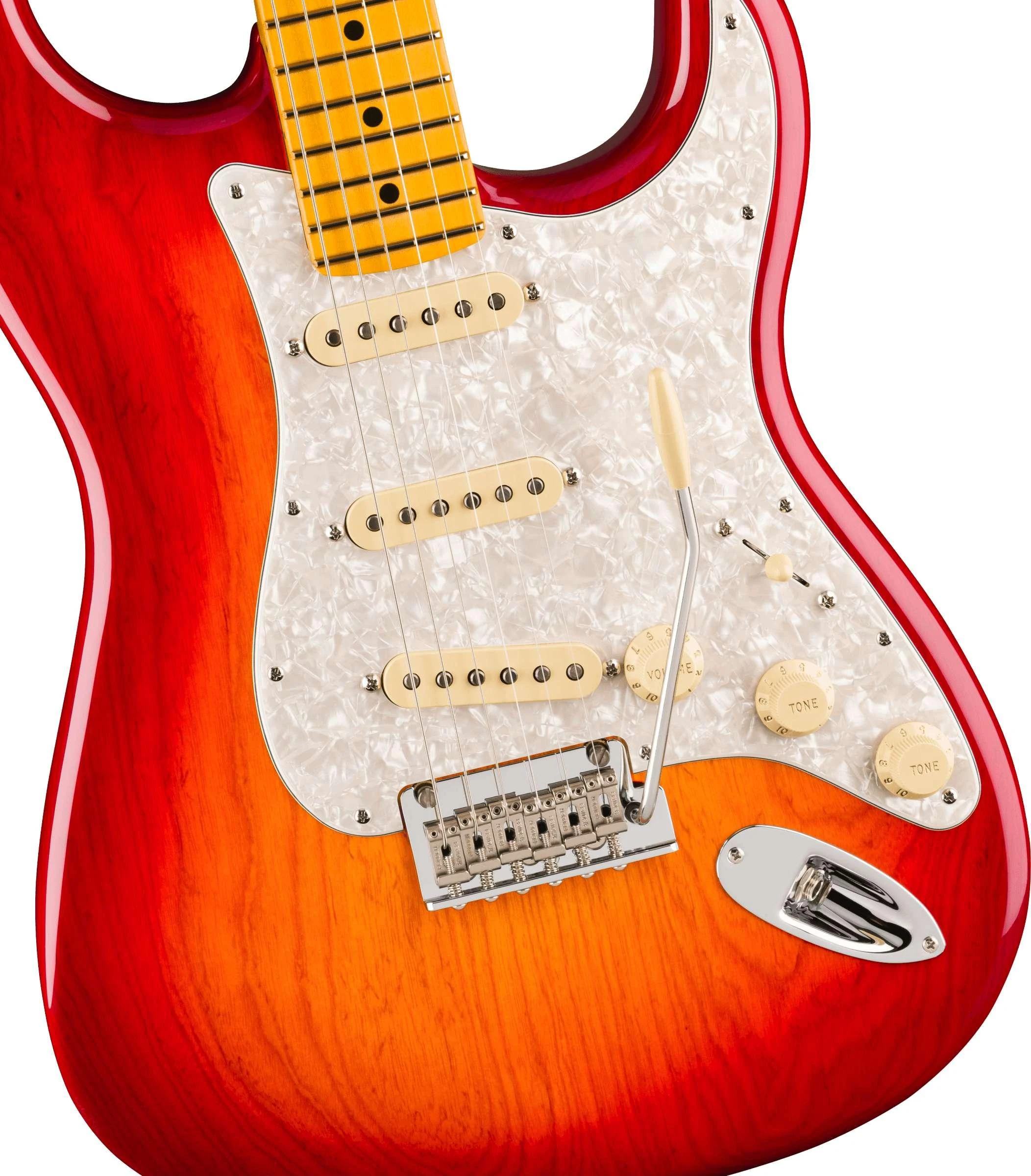 Fender American Professional Stratocaster Electric Guitar in Aged Cherry Burst, Maple Fingerboard - 0111112731 (3).jpg