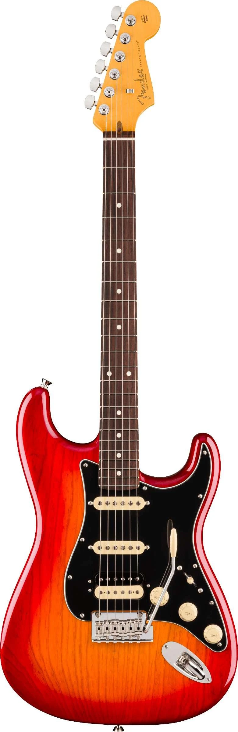 Fender American Professional Stratocaster HSS Electric Guitar in Aged Cherry Burst, Rosewood Fingerboard - 0111120731 (2).jpg