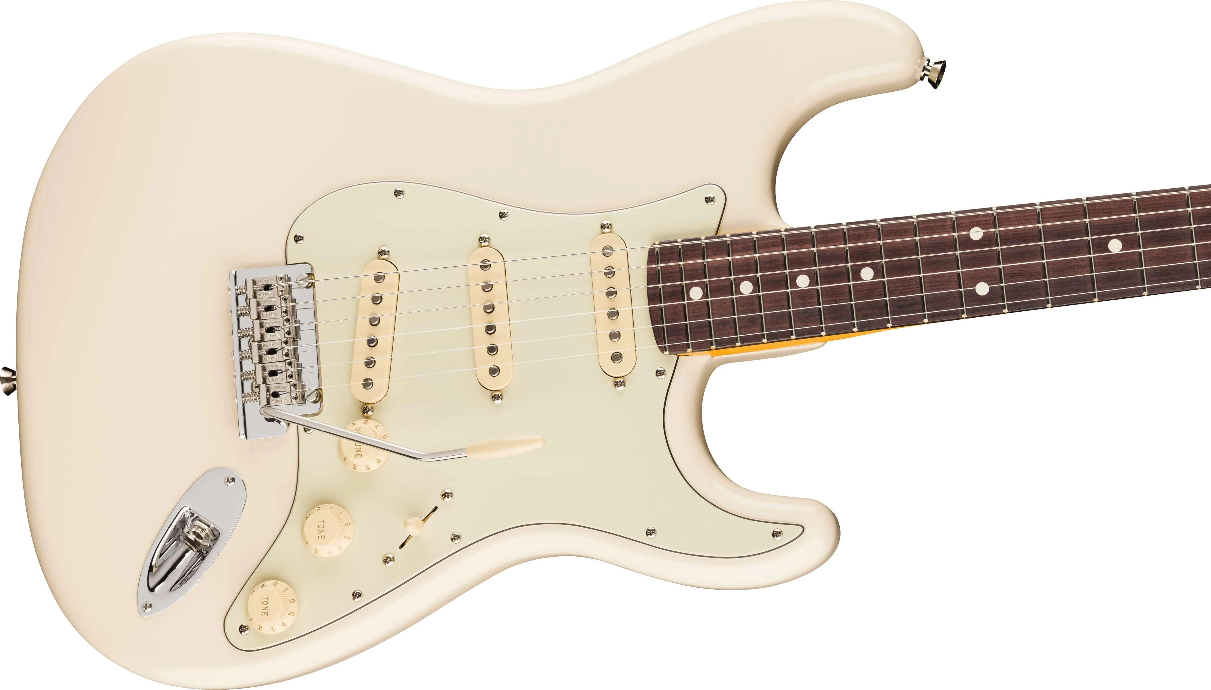 Fender American Professional Stratocaster Electric Guitar in Olympic White, Rosewood Fingerboard - 0111110705 (7).jpg