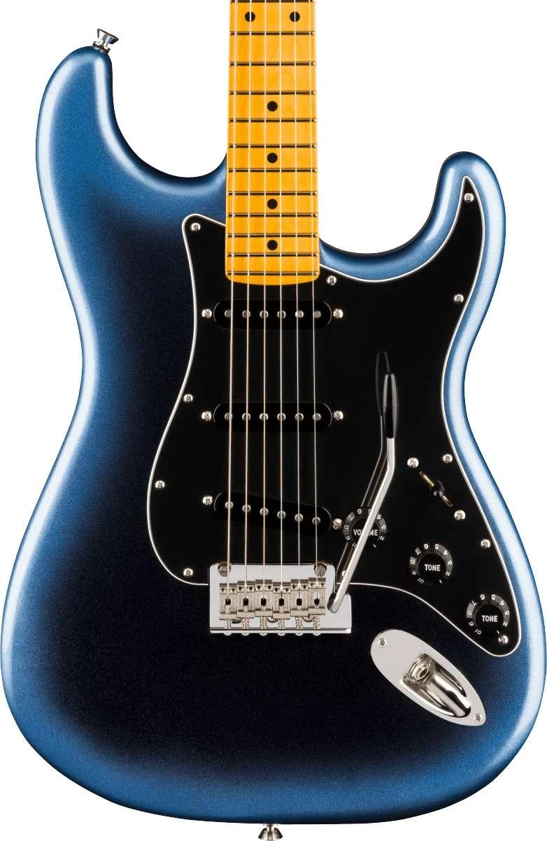 Fender American Professional Stratocaster Electric Guitar in Dark Night, Maple Fingerboard - 0111112761 (2).jpg