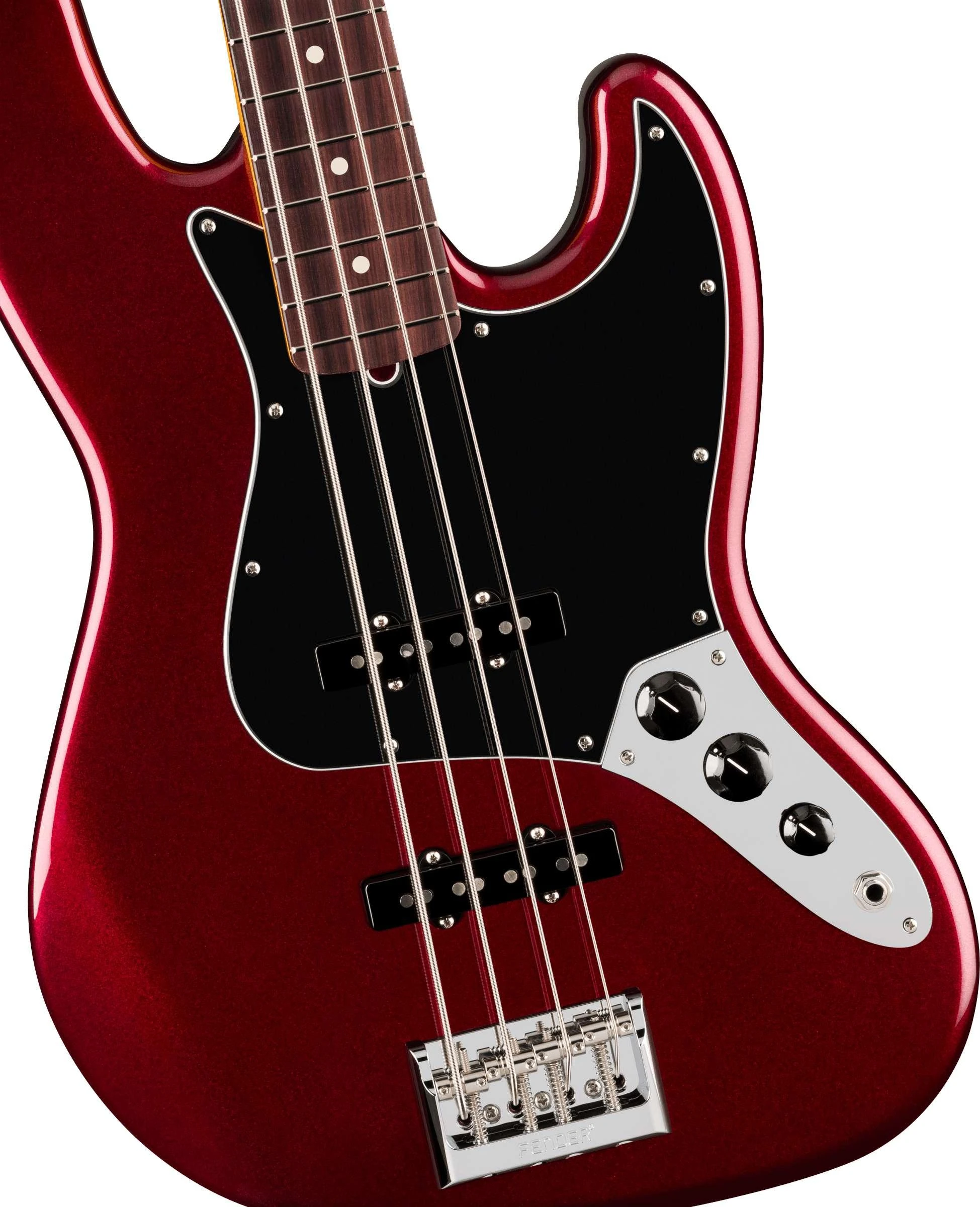 Fender American Professional Jazz Bass Guitar in Oxblood, Rosewood Fingerboard - 0192930730 (4).jpg