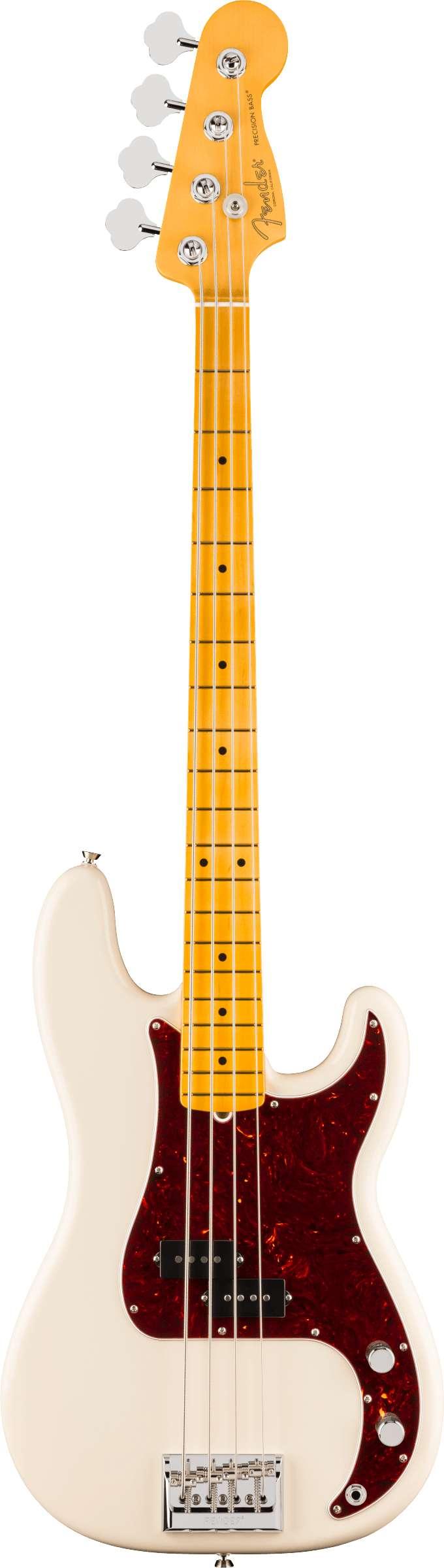 Fender American Professional Precision Bass Guitar in Olympic White, Maple Fingerboard - 0192912705 (5).jpg