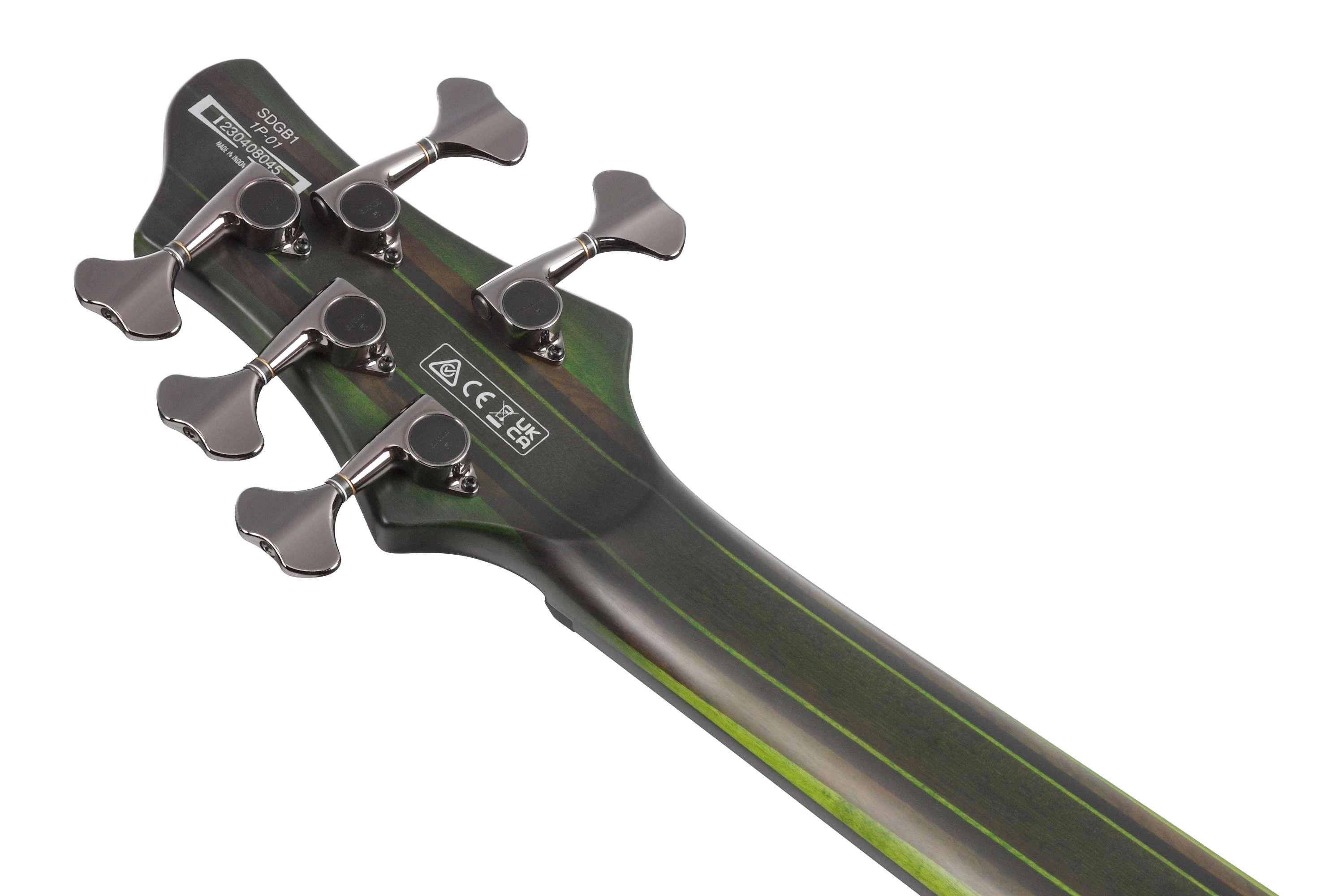 Ibanez SDGB1-DMT Steve DiGiorgio Signature Fretless 5-String in Bass Guitar in Dark Moss Burst - SDGB1-DMT (11).jpg