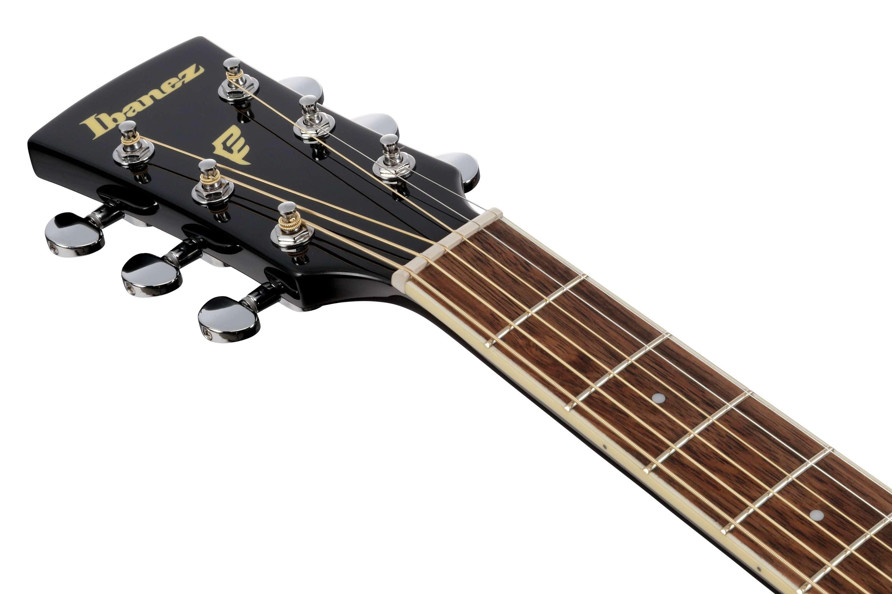 Ibanez PF15ECE-BK PF- Series Electro Acoustic Guitar in Black - PF15ECE-BK (10).jpg