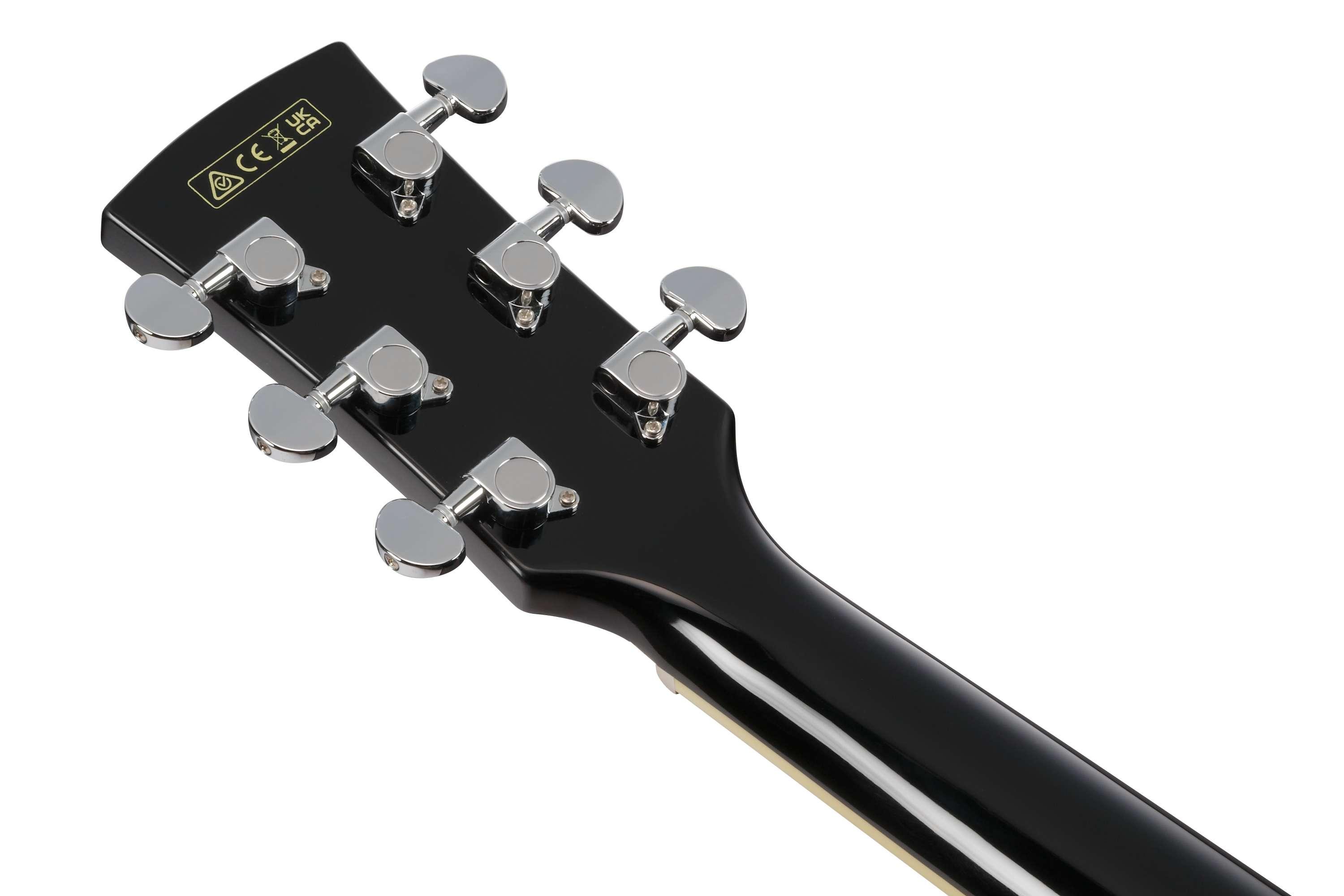 Ibanez PF15ECE-BK PF- Series Electro Acoustic Guitar in Black - PF15ECE-BK (11).jpg