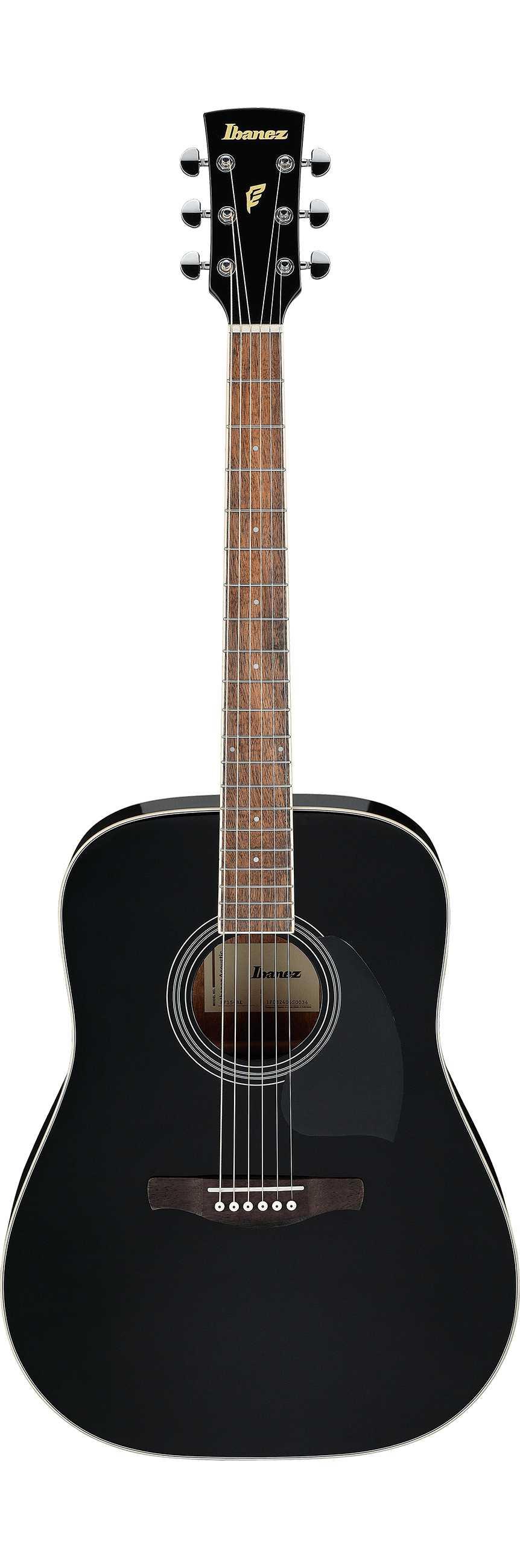 Ibanez PF15-BK Acoustic Guitar in Black - PF15BK-2.jpg