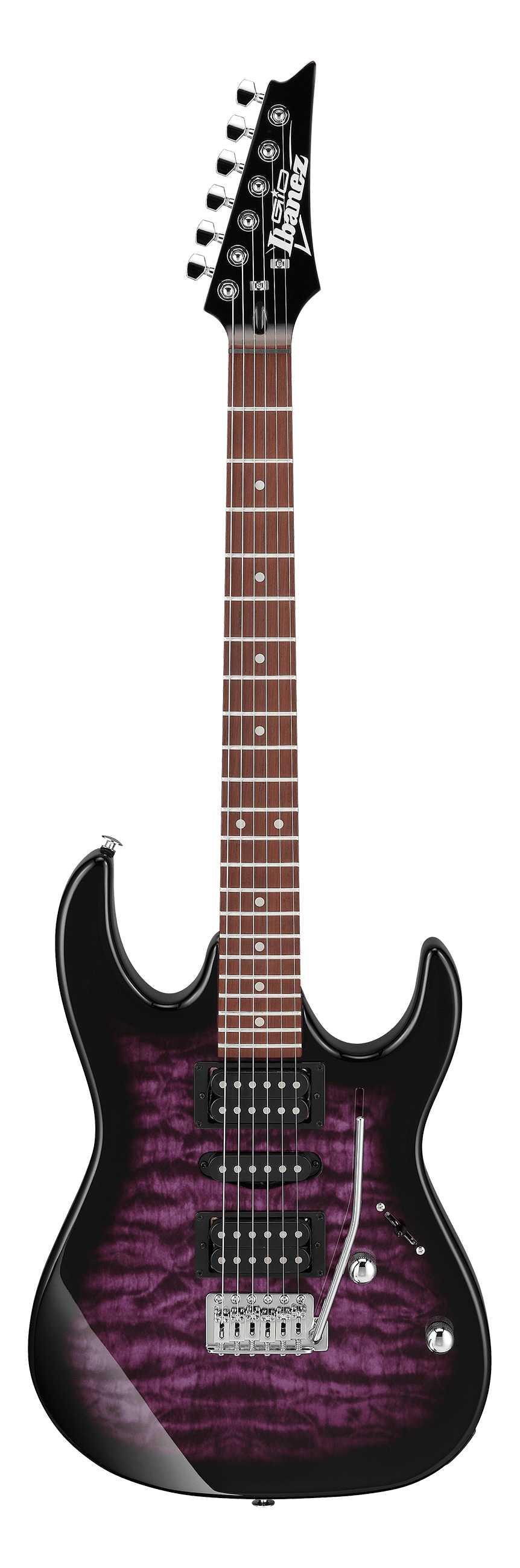 Ibanez GRX70QA-TVT GIO Series Electric Guitar in Transparent Violet Sunburst - GRX70QA-TVT-2.jpg