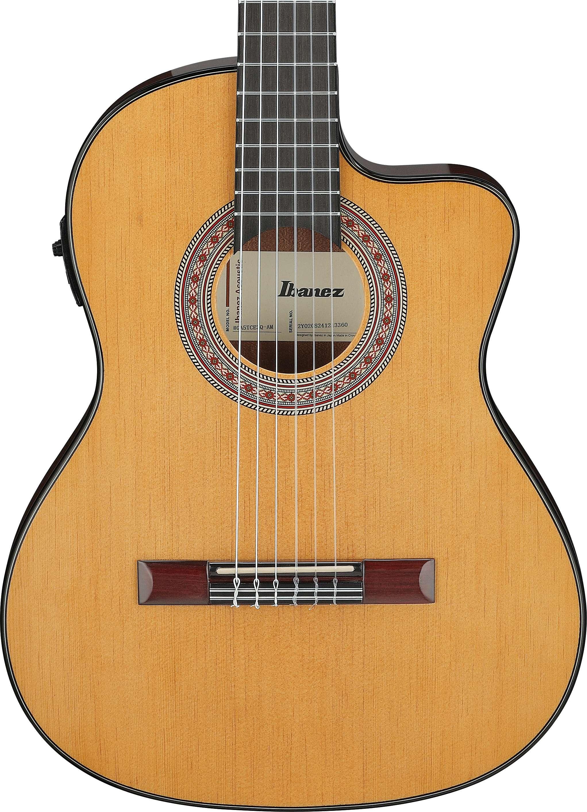 Ibanez GA5TCE3Q-AM GA Series Classical Electro Acoustic Guitar in Amber High Gloss - GA5TCE3Q-AM (3).jpg