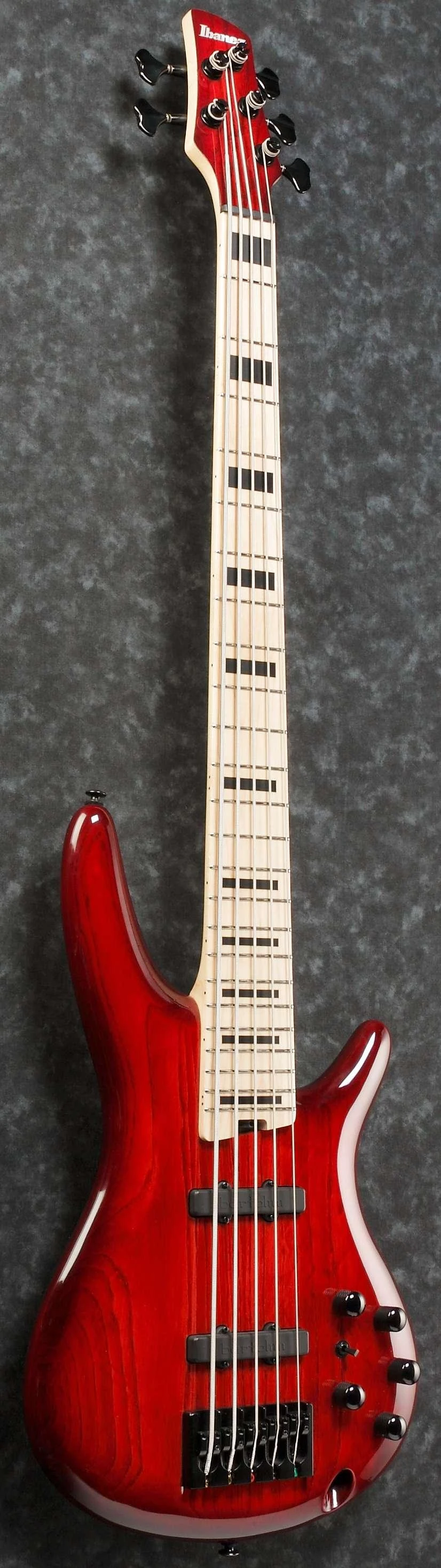 Ibanez ANB205-TWB Adam Nitti Signature 5-String Bass Guitar in Transparent Red Burst - ANB205-TWB (2).jpg