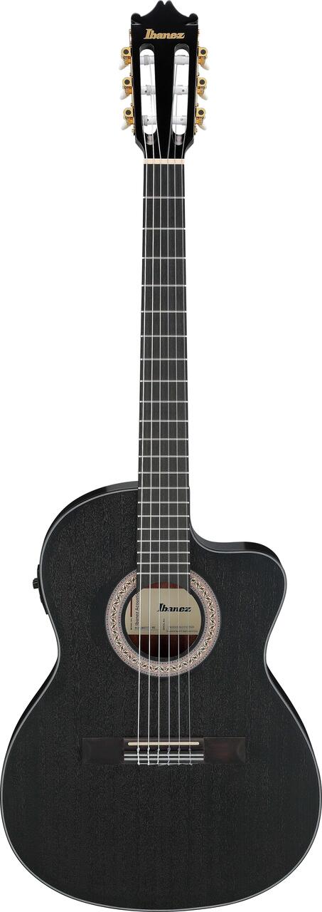 Ibanez GA5MHTCE-WK GA Series Classical Electro Acoustic Guitar in Weatherd Black Open Pore - GA5MHTCE-WK (3).jpg