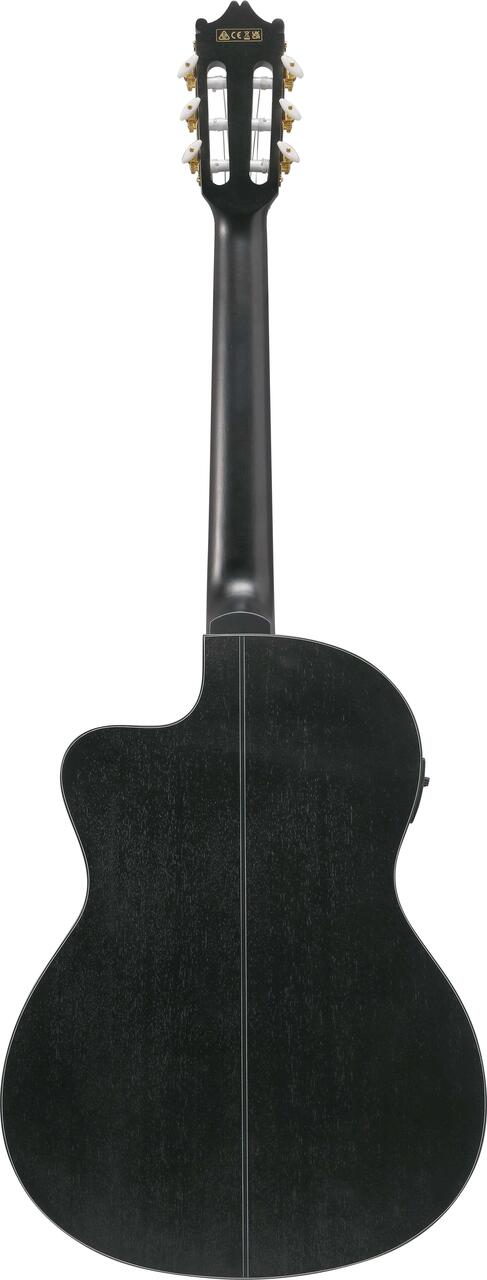 Ibanez GA5MHTCE-WK GA Series Classical Electro Acoustic Guitar in Weatherd Black Open Pore - GA5MHTCE-WK (9).jpg