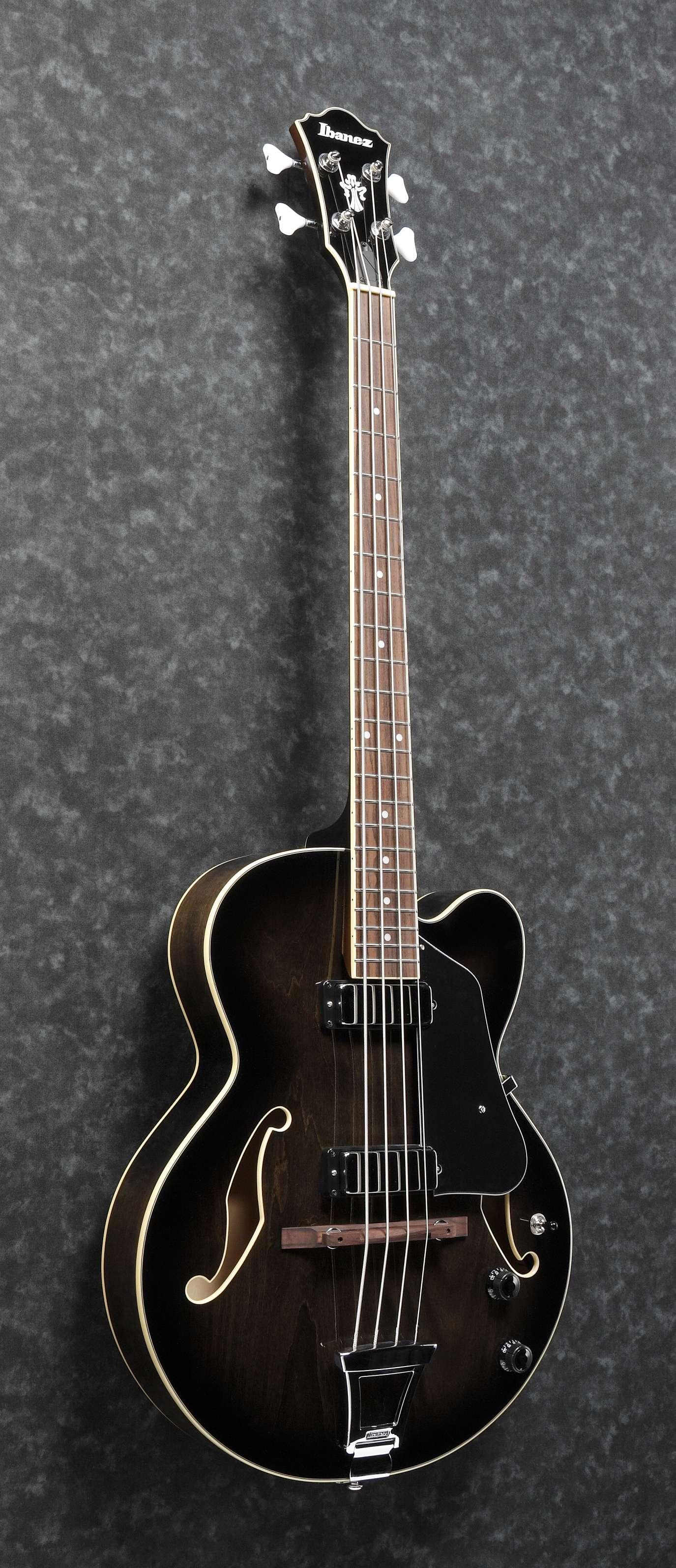 Ibanez AFB200-TKS Artcore Hollow-body Bass Guitar in Transparent Black Sunburst - AFB200-TKS (3).jpg