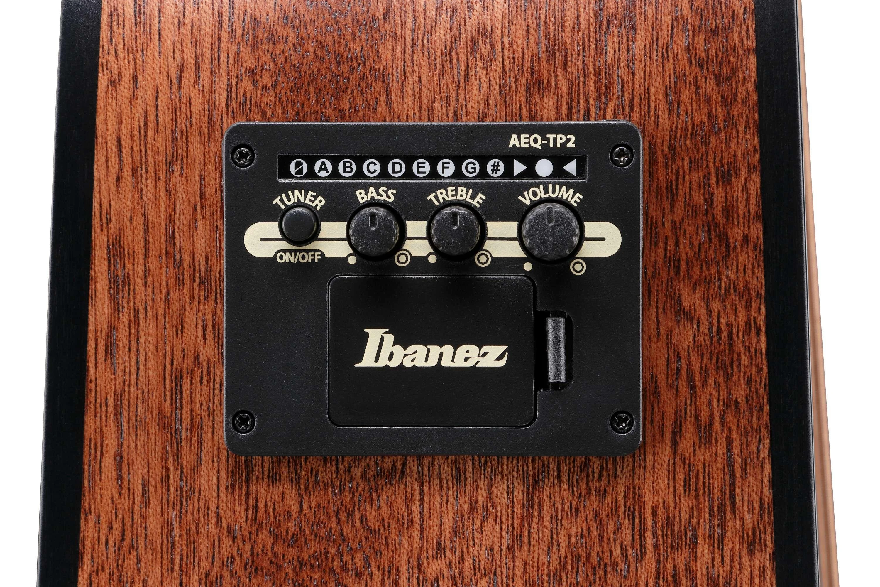 Ibanez AW247CE-WKH Artwood Electro Acoustic Guitar in Open Pore Weathered Black - AW247CE-WKH (12).jpg