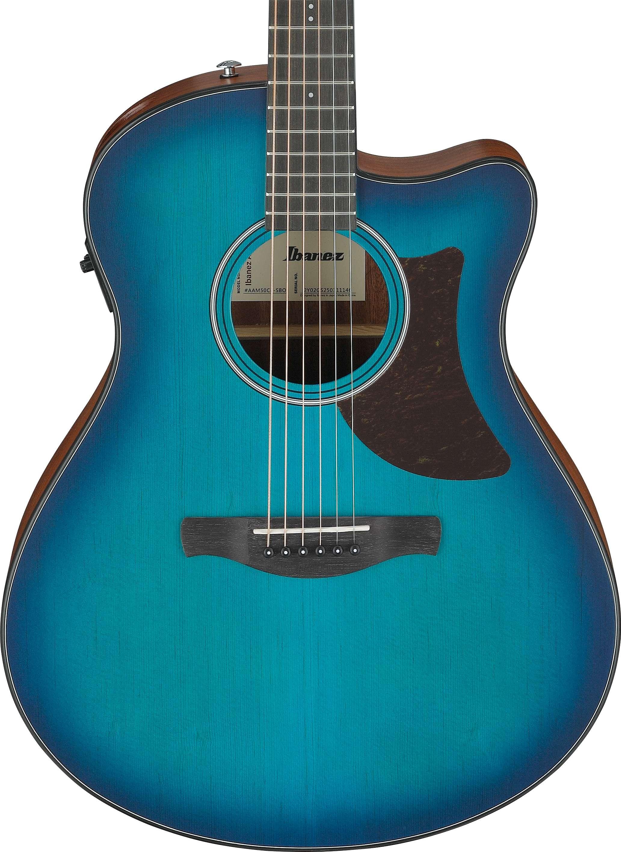 Ibanez AAM50CE-SBO Advanced Electro Acoustic Guitar in Sapphire Blue Burst Open Pore - AAM50CE-SBO (6).jpg