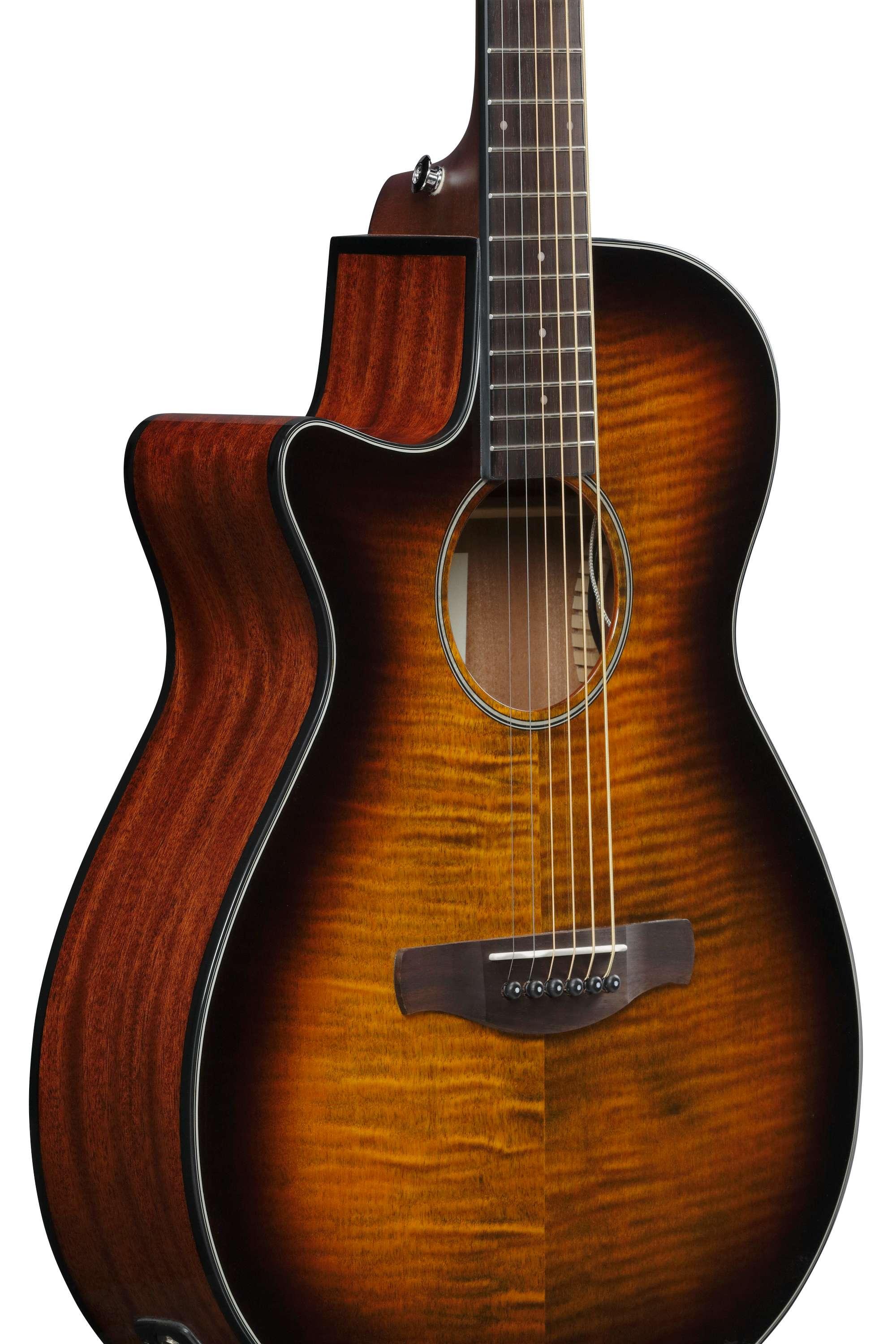 Ibanez AEG70L-TIH AEG Series Left Hand Electro Acoustic Guitar in Tiger Burst High Gloss - AEG70L-TIH (10).jpg