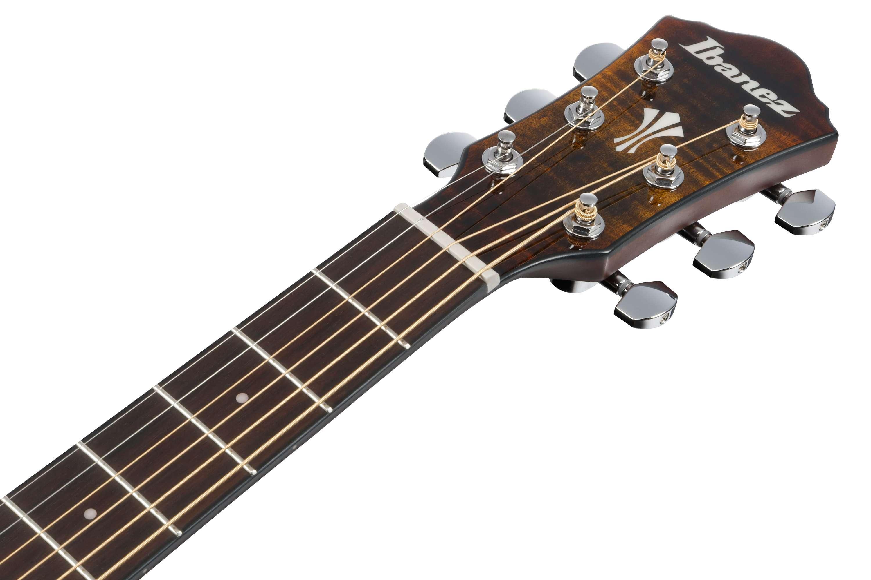 Ibanez AEG70L-TIH AEG Series Left Hand Electro Acoustic Guitar in Tiger Burst High Gloss - AEG70L-TIH (12).jpg