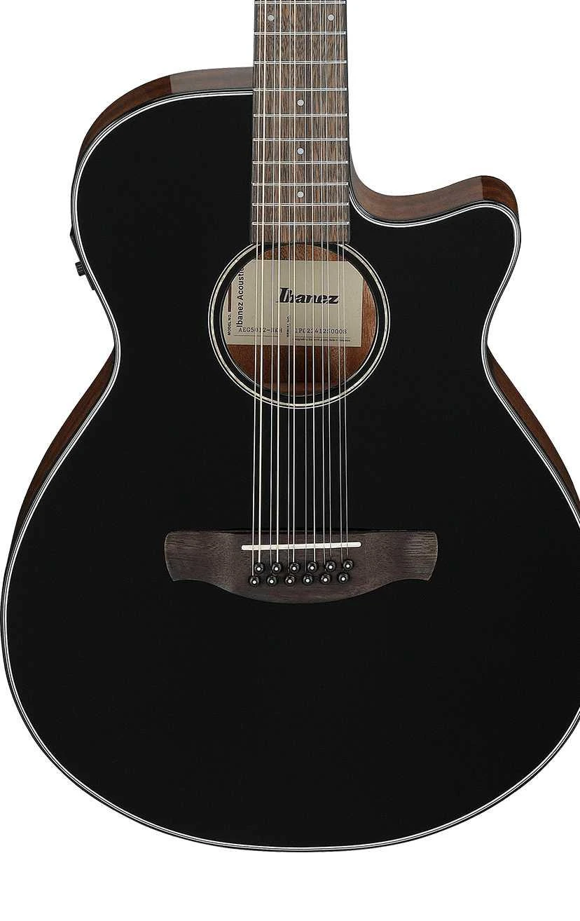 Ibanez AEG5012-BKH AEG Series 12-String Electro Acoustic Guitar in Black High Gloss - AEG5012BKH-1.jpg