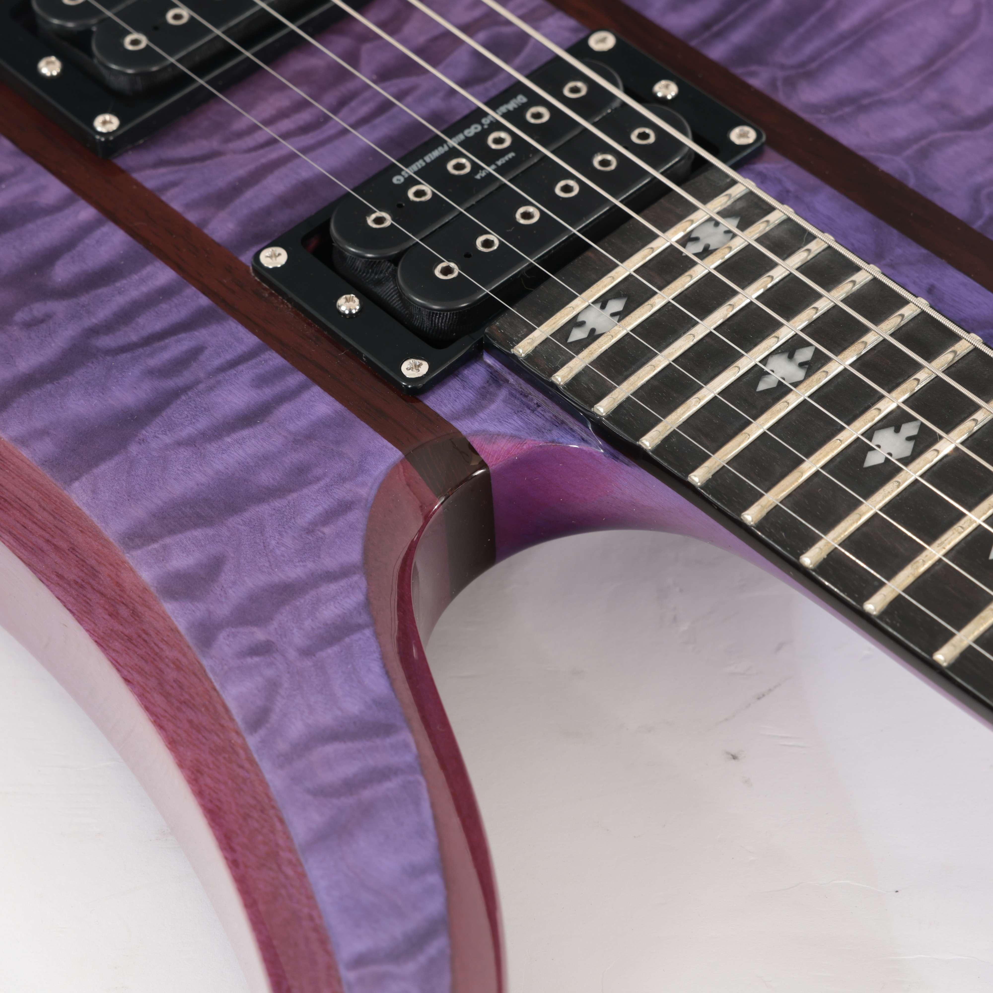 B Stock : BC Rich Legacy Series Mockingbird ST Electric Guitar with Floyd Rose in Transparent Purple - 001 - B-MGSTLETP-0001 (11).jpg