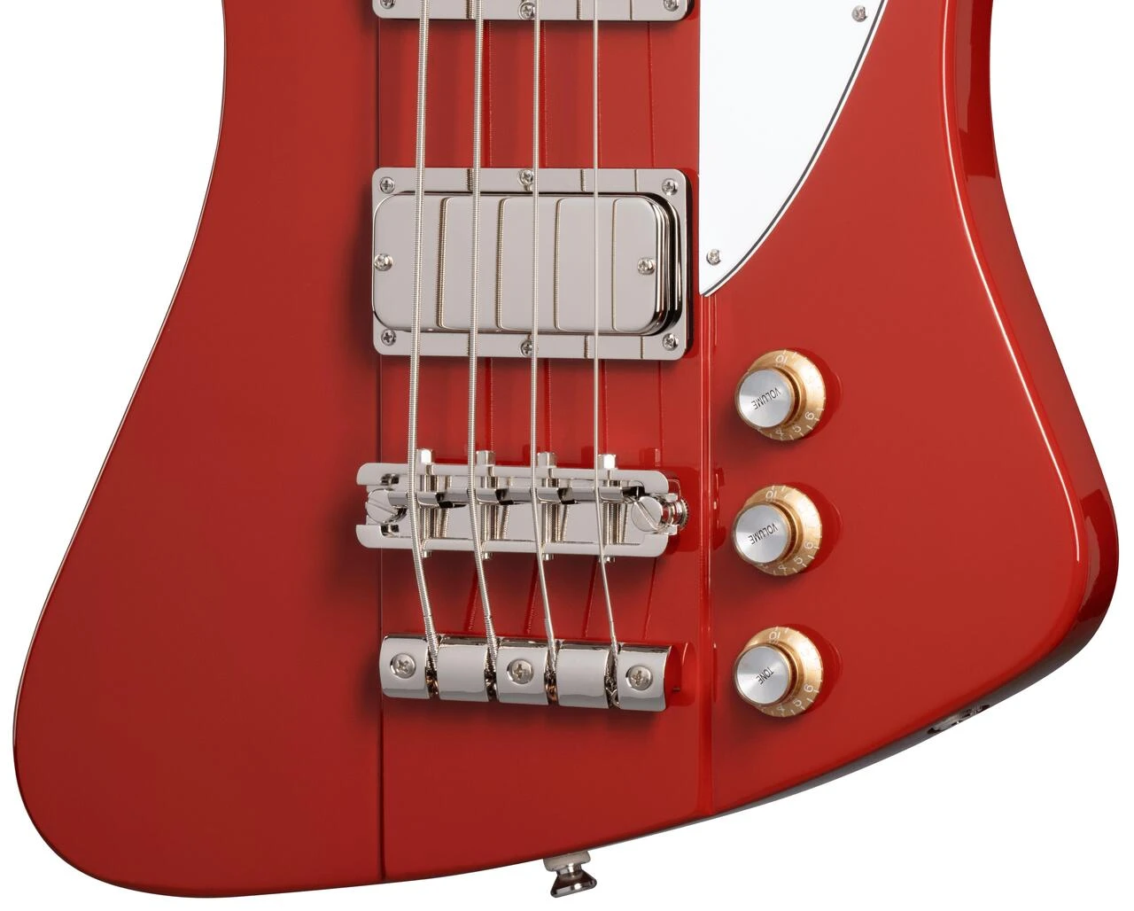 Epiphone Thunderbird '64 Bass Guitar in Ember Red, Pau Ferro Fingerboard - EIGTB6EMRNH3-Epiphone-Thunderbird-64-Bass-in-Ember-Red-Controls.jpg