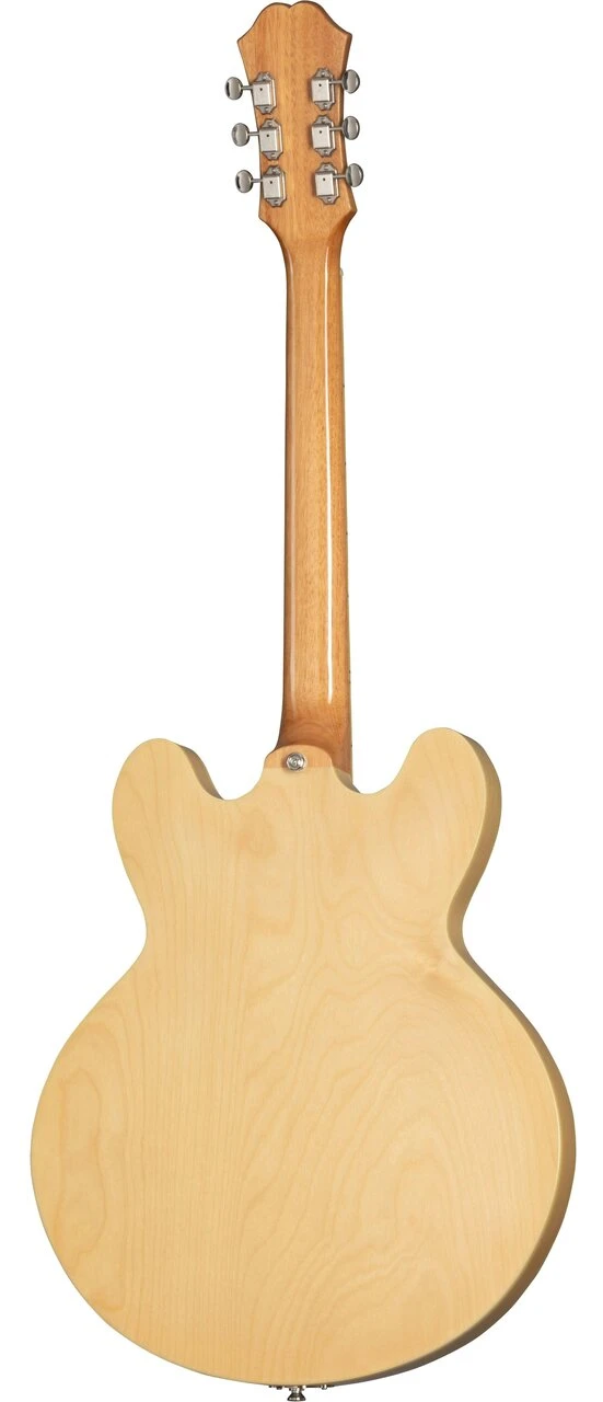 Epiphone Original Casino Hollow Body Electric Guitar in Natural, Indian Laurel Fingerboard - EOCANANH1-Epiphone-Casino-Natural-Back.jpg