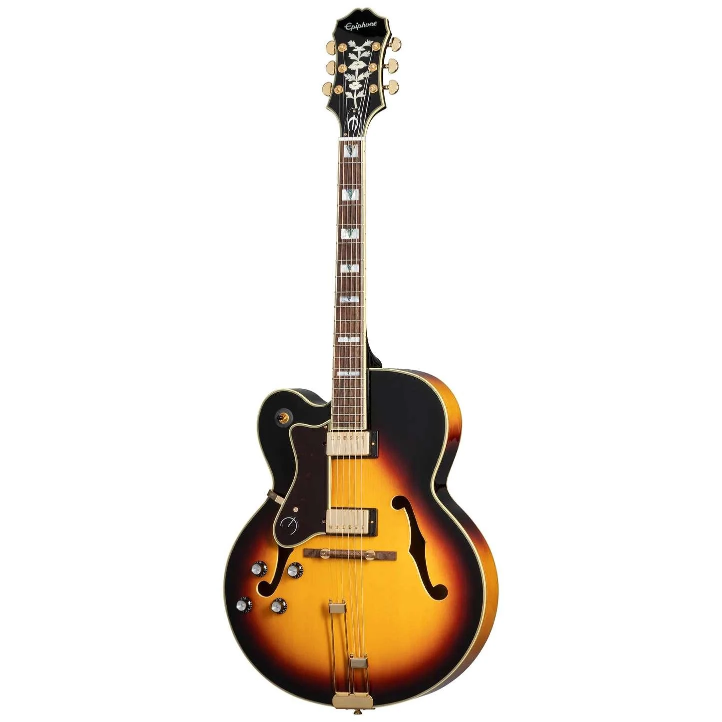 Epiphone Original Broadway Hollow Body Left Handed Electric Guitar in Vintage Sunburst - EOBDWVSGH1L (3).jpg
