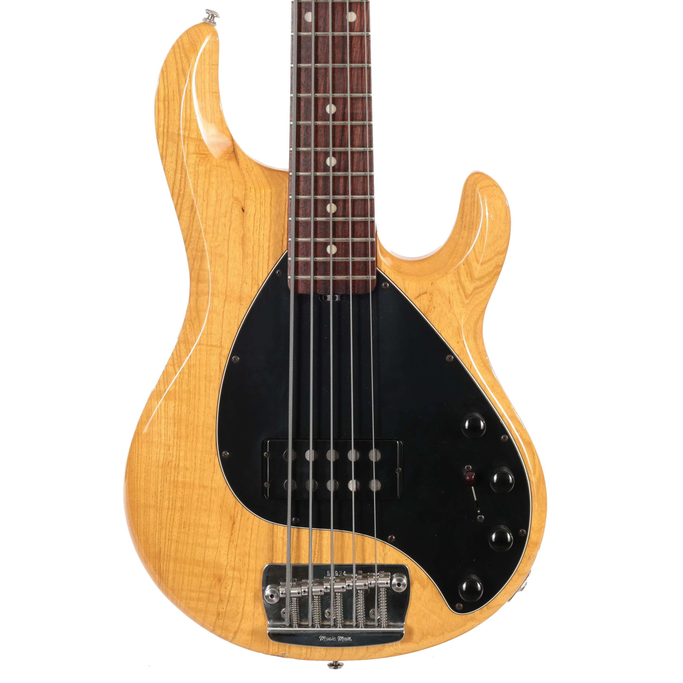 Second Hand Musicman Stingray 5 String Electric Bass In Natural #995 - SH-197-0995 (2).jpg