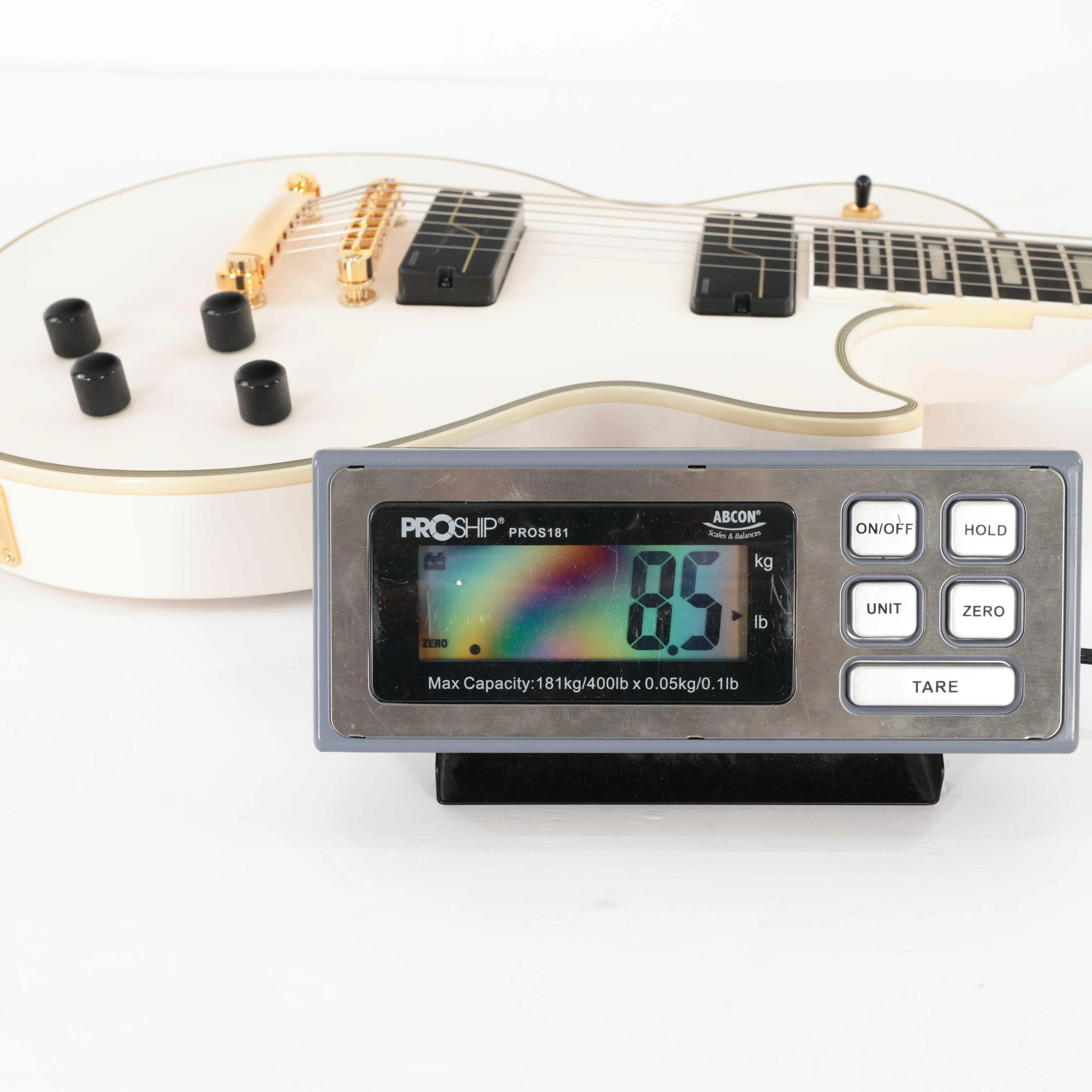 Second Hand Epiphone MHK Origins Les Paul Custom 7 String Electric Guitar In Bone White #969 - SH-197-0969 (5).jpg