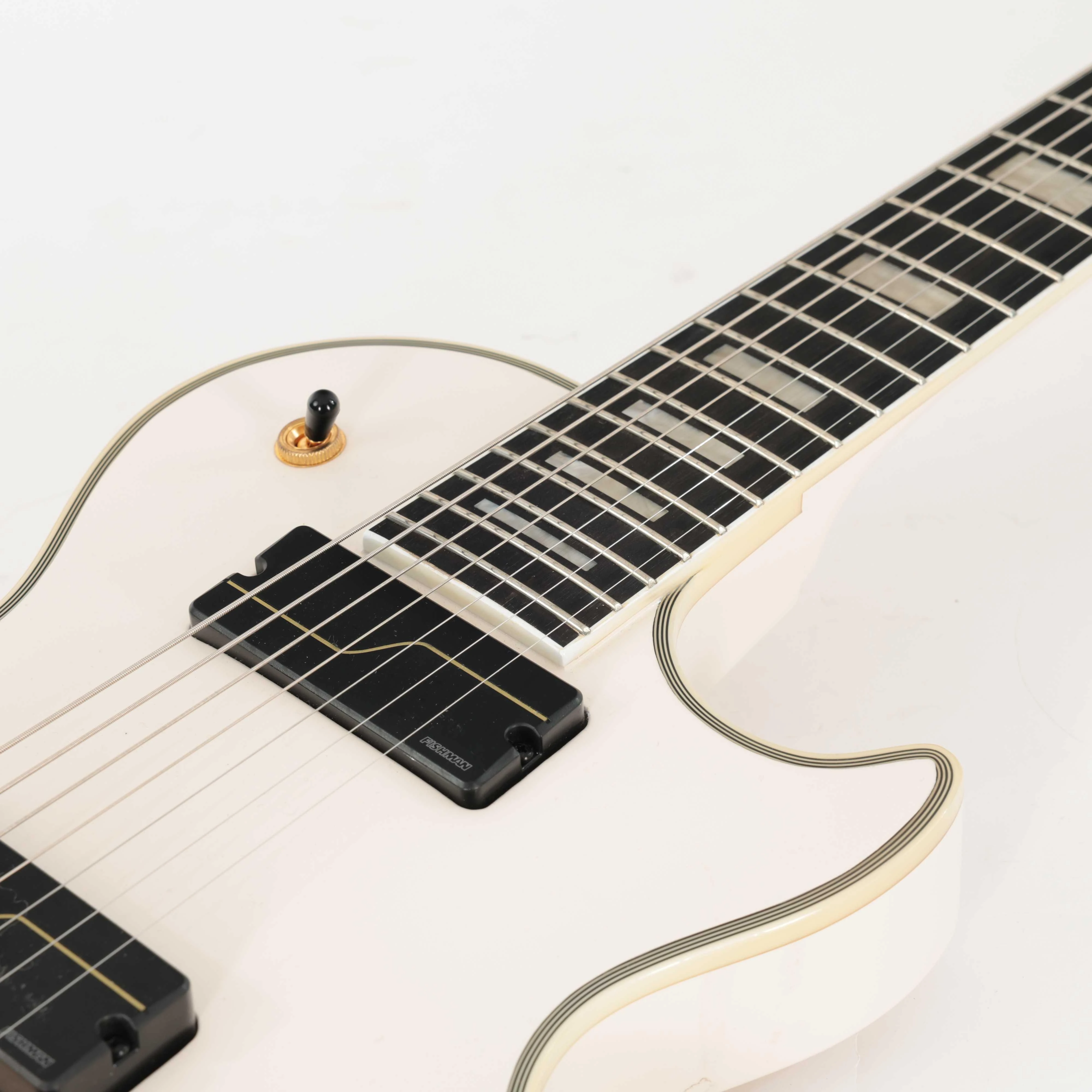 Second Hand Epiphone MHK Origins Les Paul Custom 7 String Electric Guitar In Bone White #969 - SH-197-0969 (7).jpg