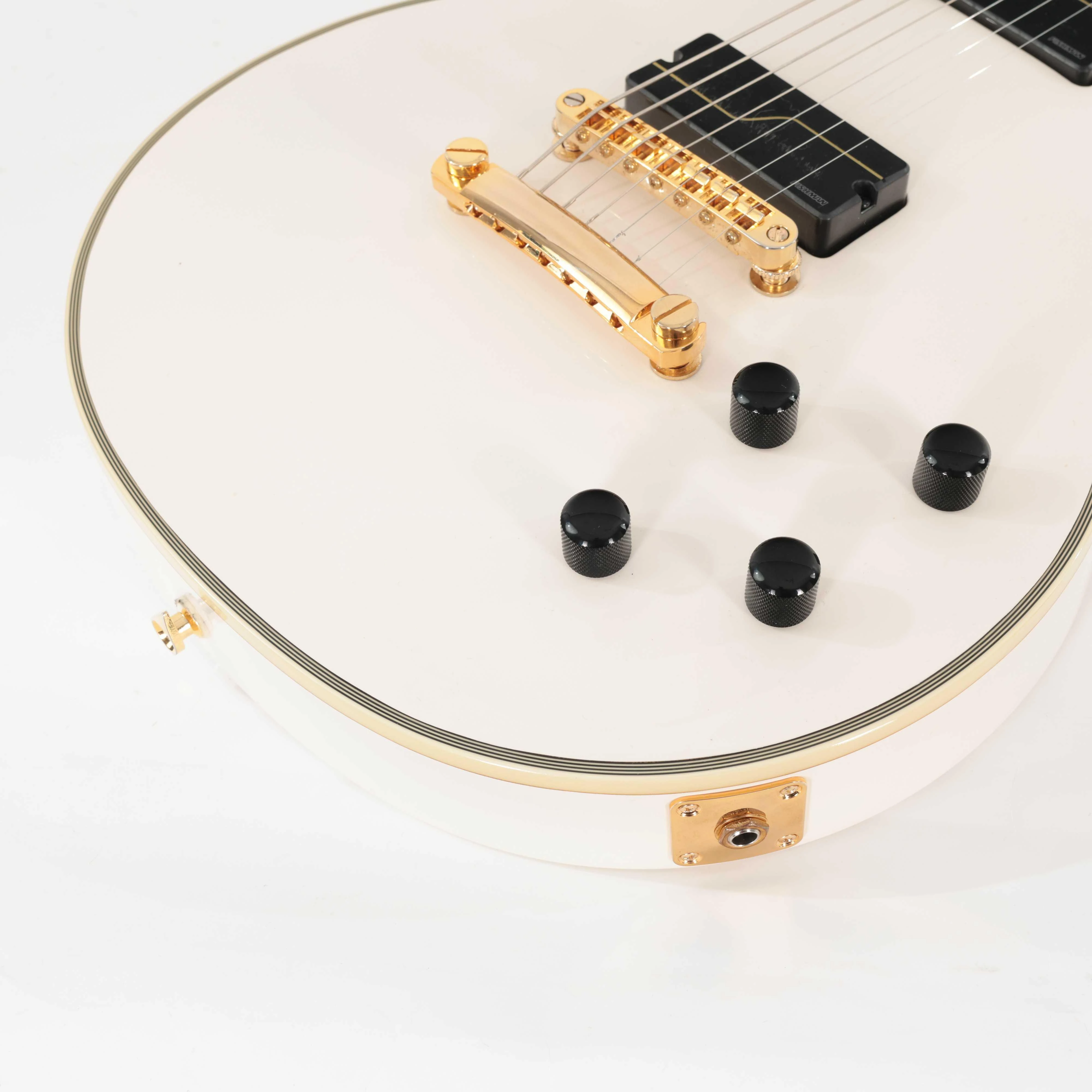 Second Hand Epiphone MHK Origins Les Paul Custom 7 String Electric Guitar In Bone White #969 - SH-197-0969 (8).jpg