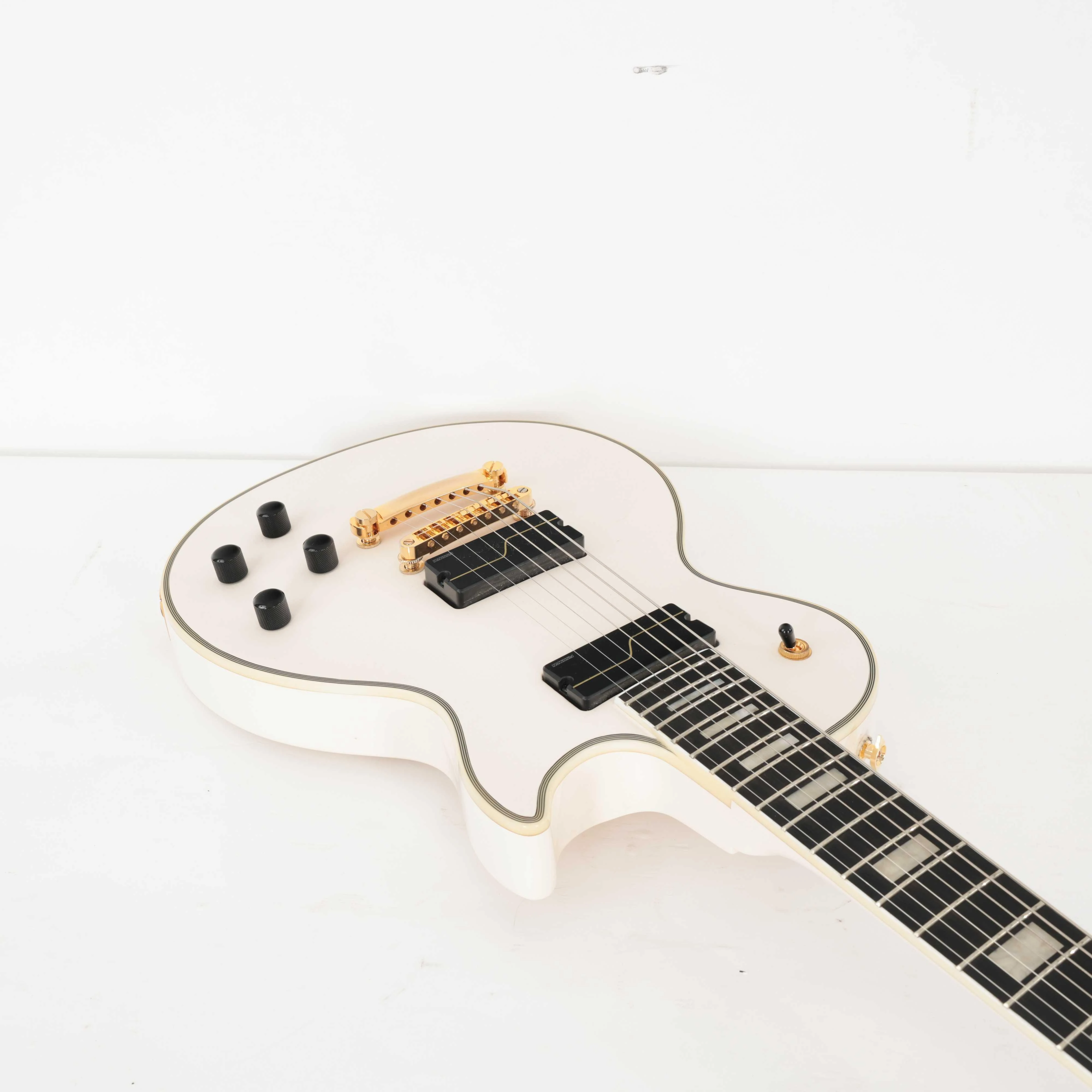 Second Hand Epiphone MHK Origins Les Paul Custom 7 String Electric Guitar In Bone White #969 - SH-197-0969 (9).jpg