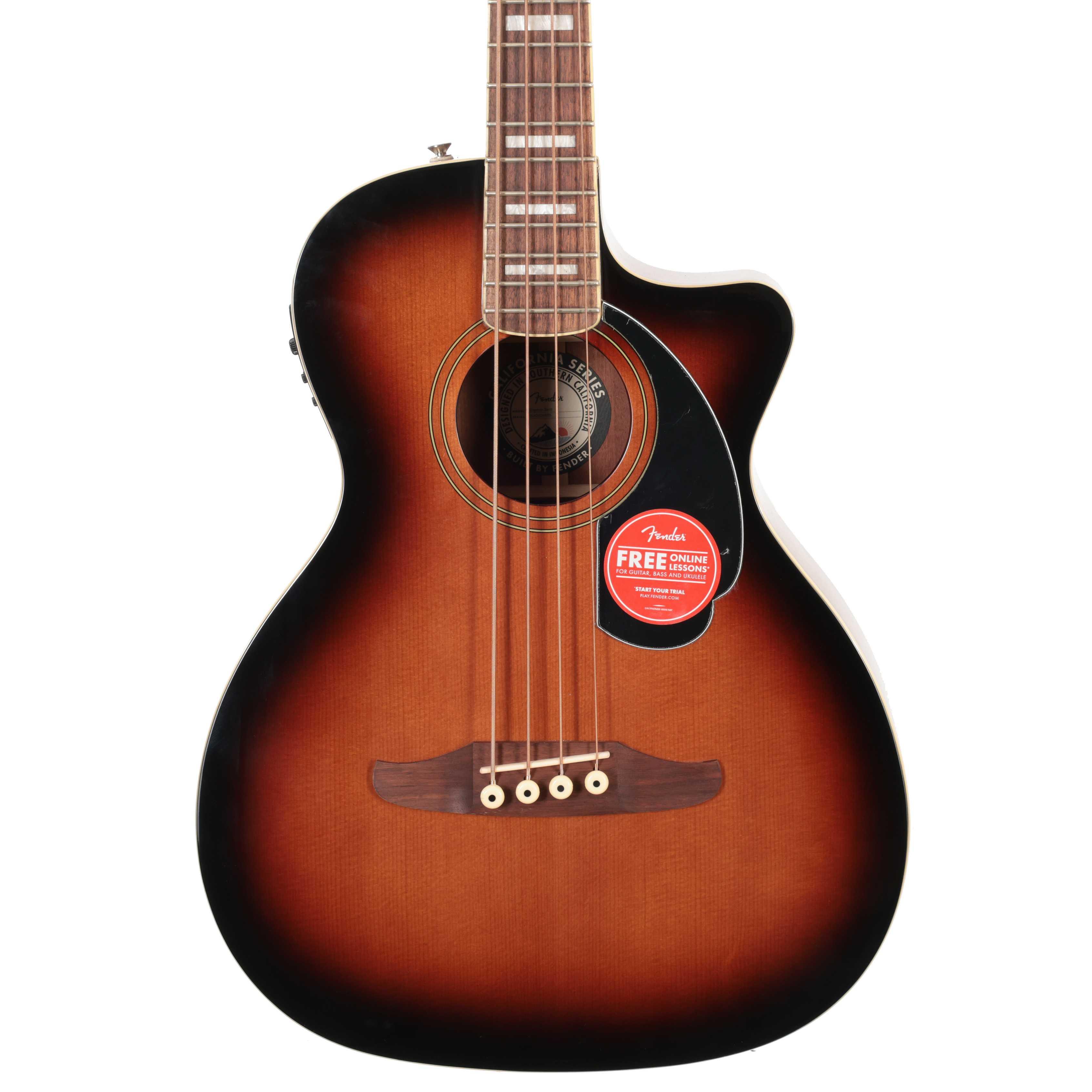 Second Hand Fender Kingman Acoustic Bass Guitar In Shaded Edgeburst #947 - SH-197-0947 (2).jpg
