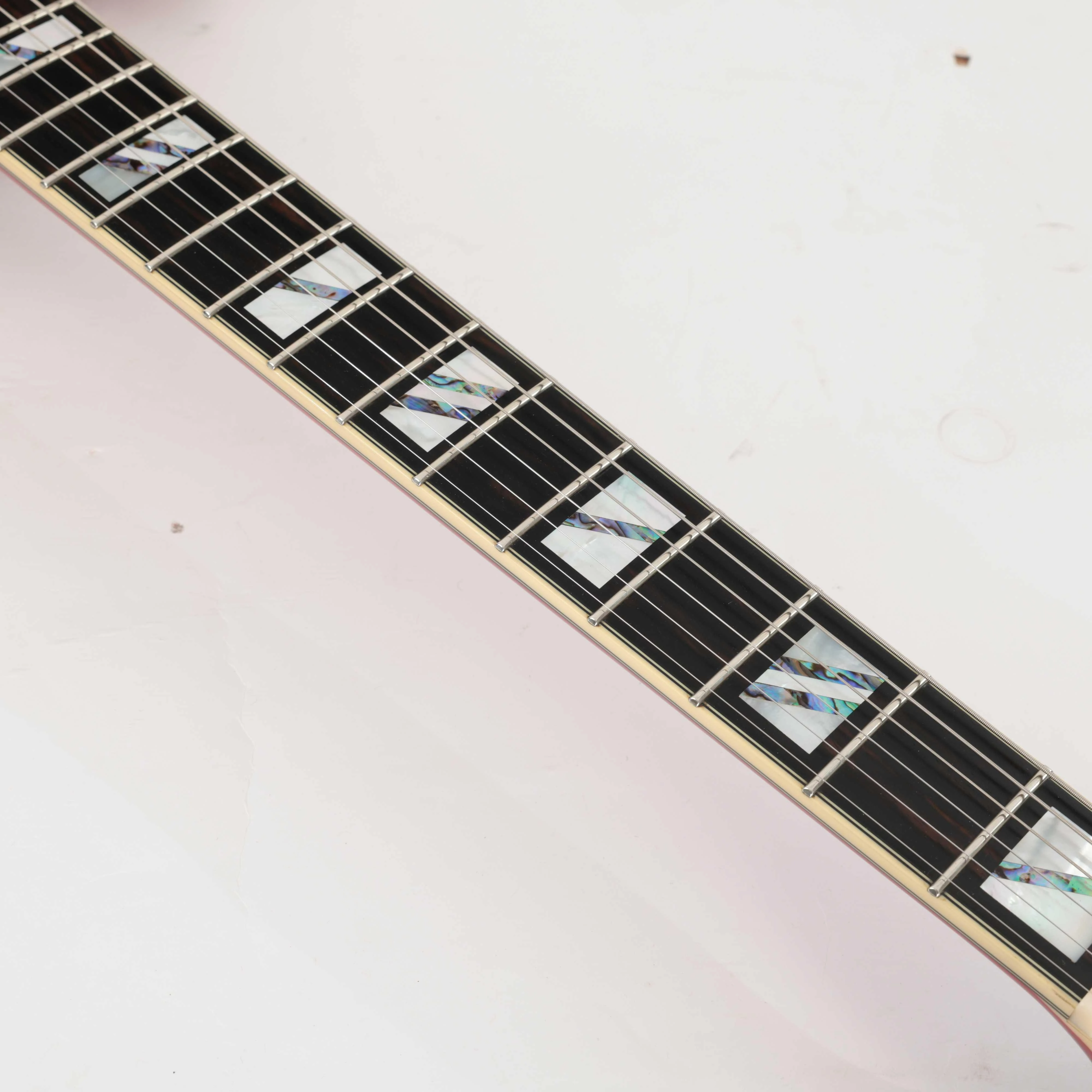 Second Hand D'Angelico Excel Mini DC Semi-Hollow Electric Guitar In Trans Cherry #081 - SH-168-0081 (11).jpg