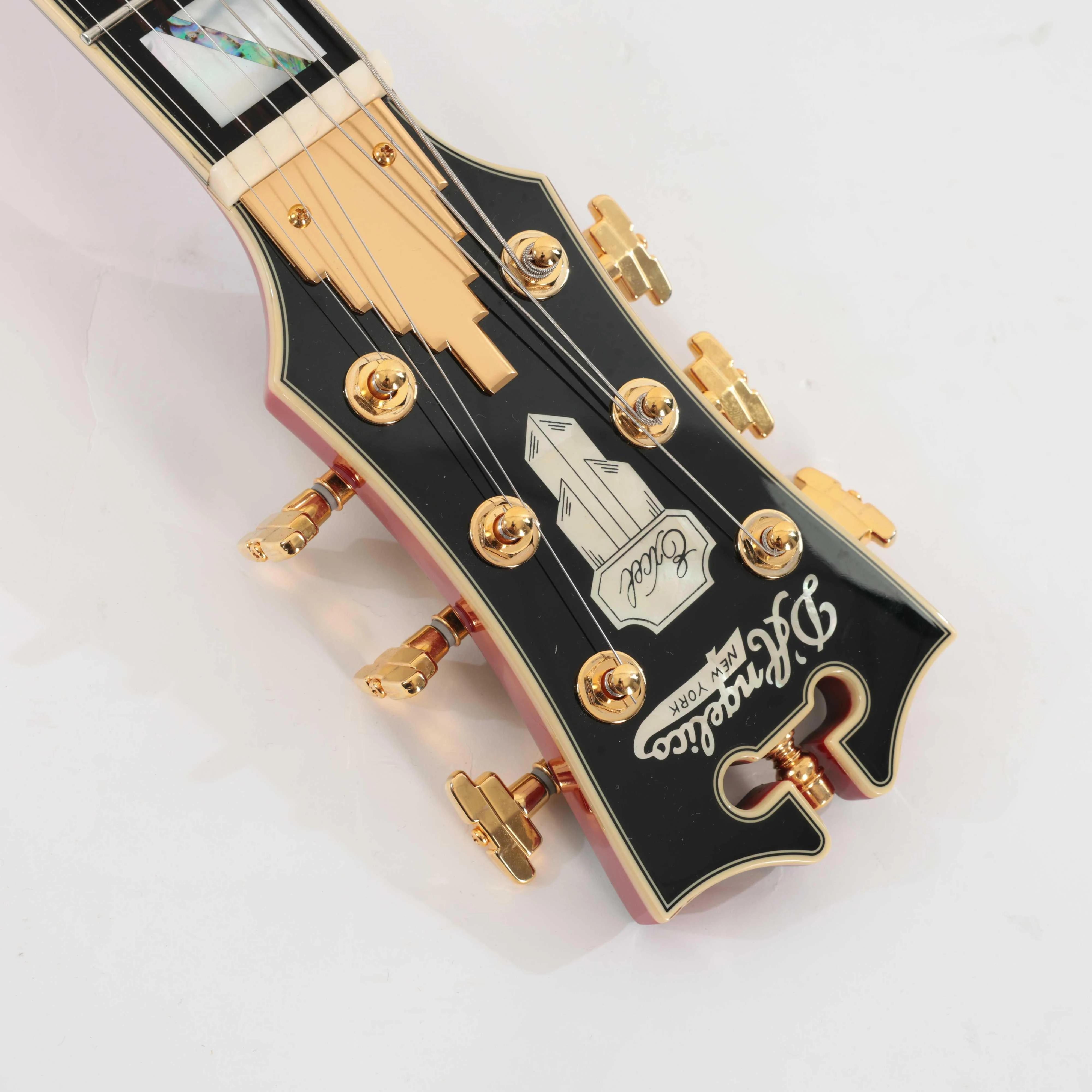 Second Hand D'Angelico Excel Mini DC Semi-Hollow Electric Guitar In Trans Cherry #081 - SH-168-0081 (12).jpg