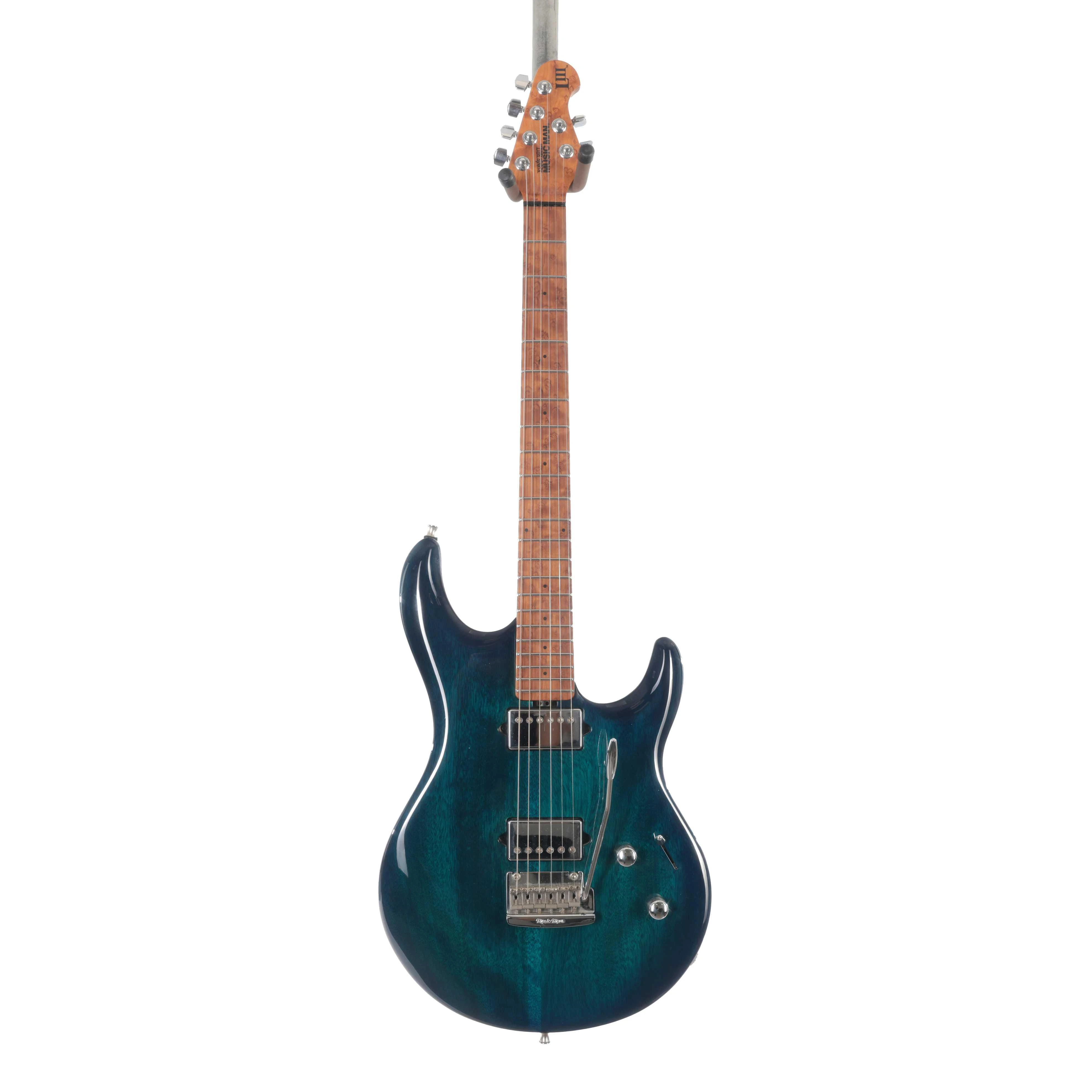 Second Hand Ernie Ball Music Man Luke III Electric Guitar In Neptune Blue #130 - SH-131-0130 (3).jpg