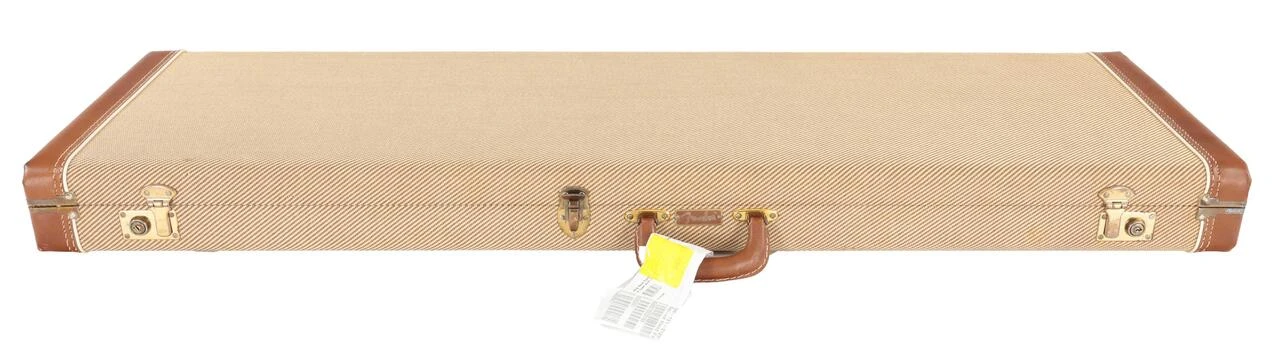 Second Hand Fender Fullerton Early 80s Tweed Bass Case With Orange Interior #129 - SH-131-0129 (2).jpg