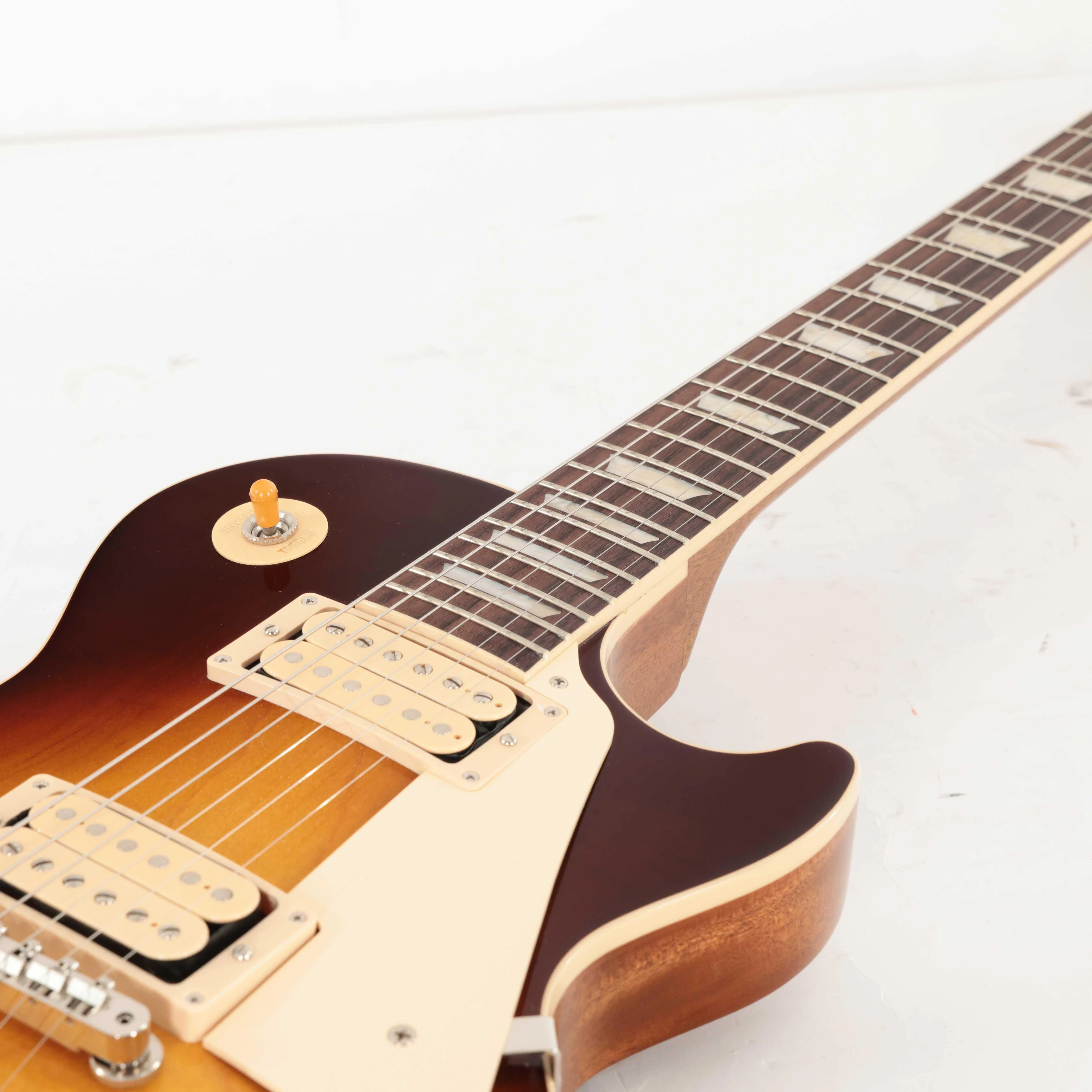 Second Hand Gibson Les Paul 50s Standard Double Trouble Electric Guitar In Bourbon Burst #324 - SH-91-0324 (7).jpg